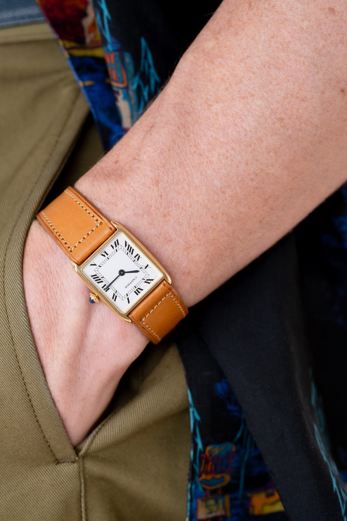 CARTIER Tank Arrondie Mecanique Paris Dial (c. 1980)
