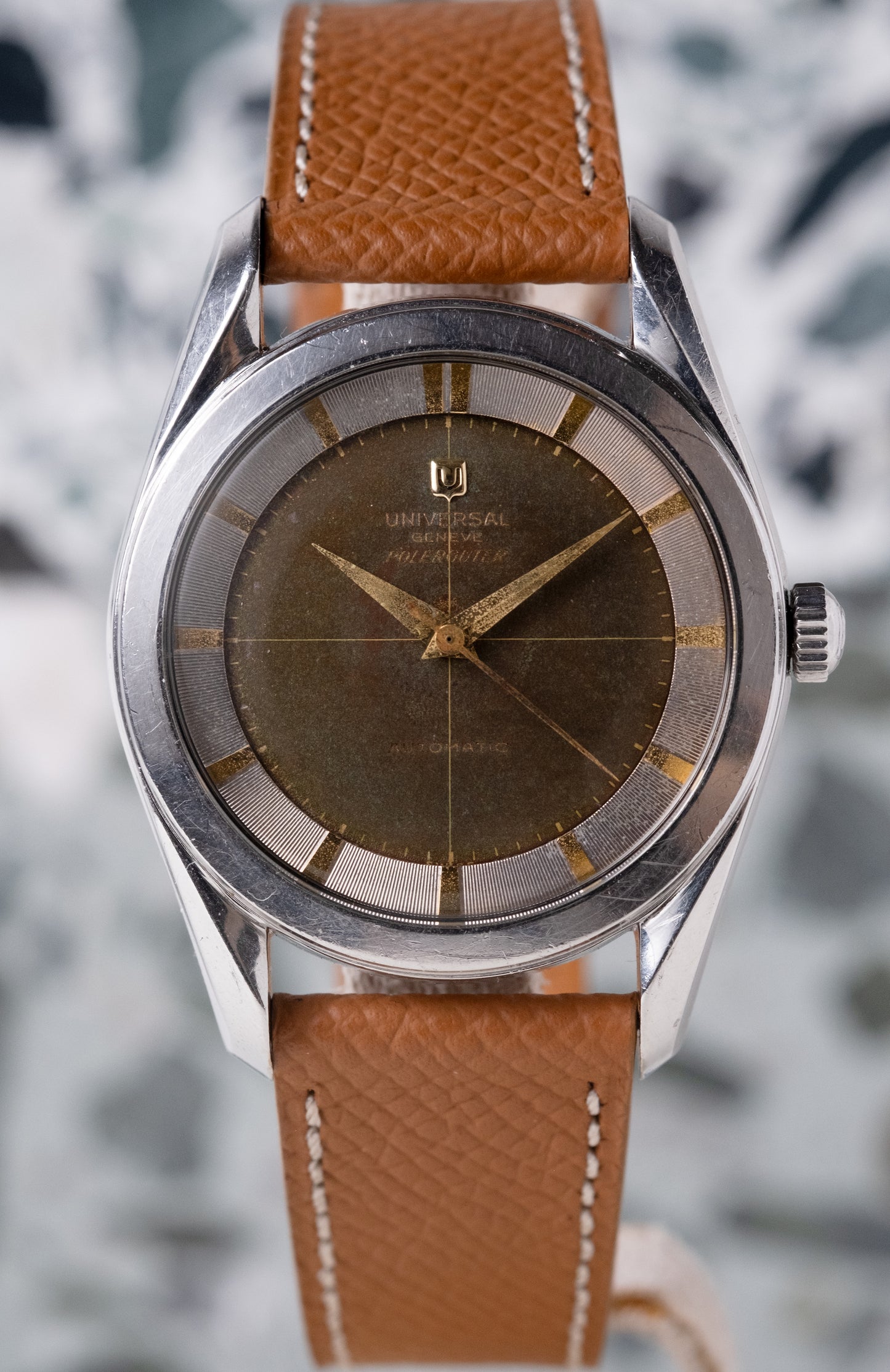 UNIVERSAL GENEVE Polerouter Ref. 20217-9 Tropical Dial (1955)