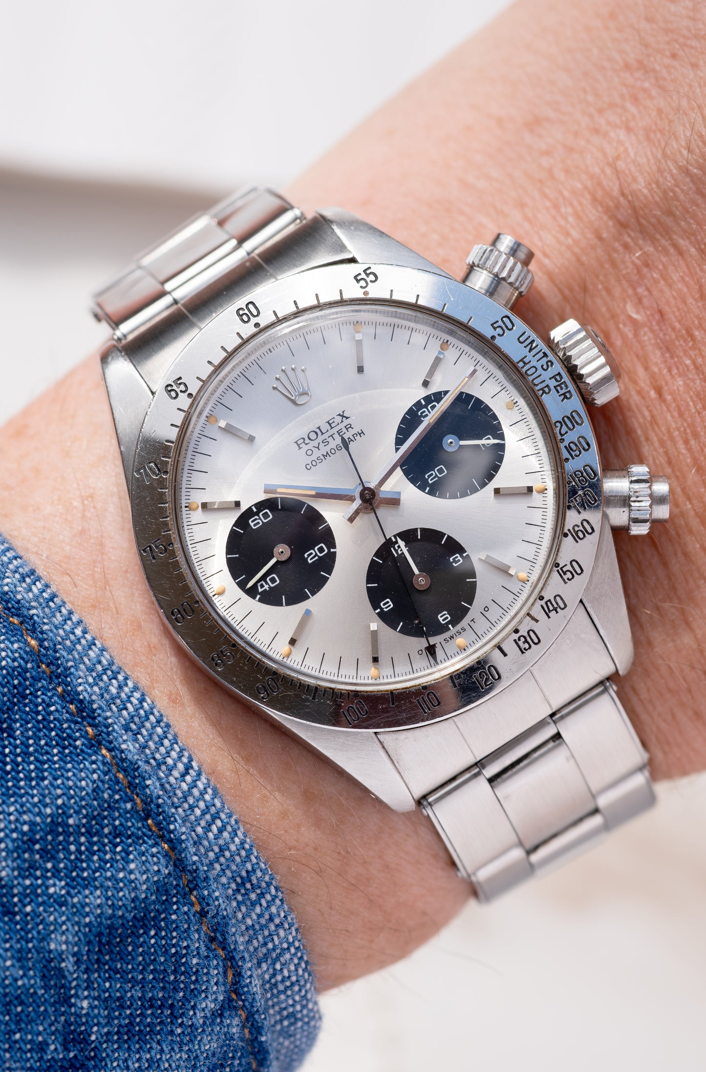 ROLEX Cosmograph Daytona Reference 6265 Silver Sigma Dial (1976)