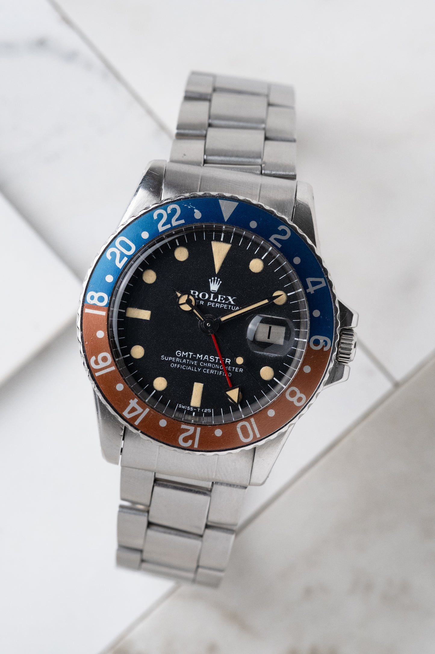 ROLEX GMT Master Ref. 1675 RARE Mk. 2.5 Lemrich Dial (1973)