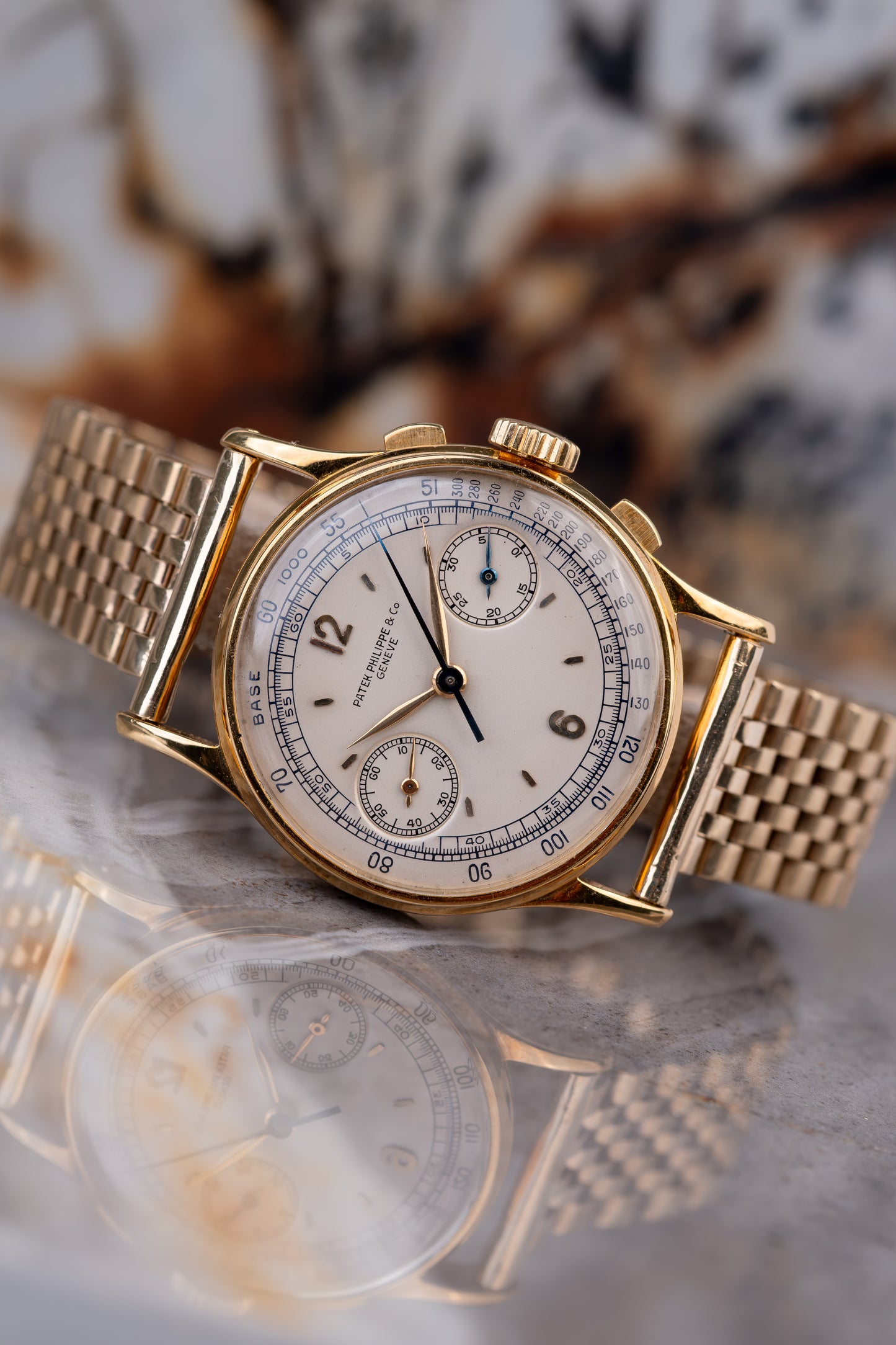 PATEK PHILIPPE Chronograph Ref. 130 Long Signature 18ct Yellow Gold (1947)