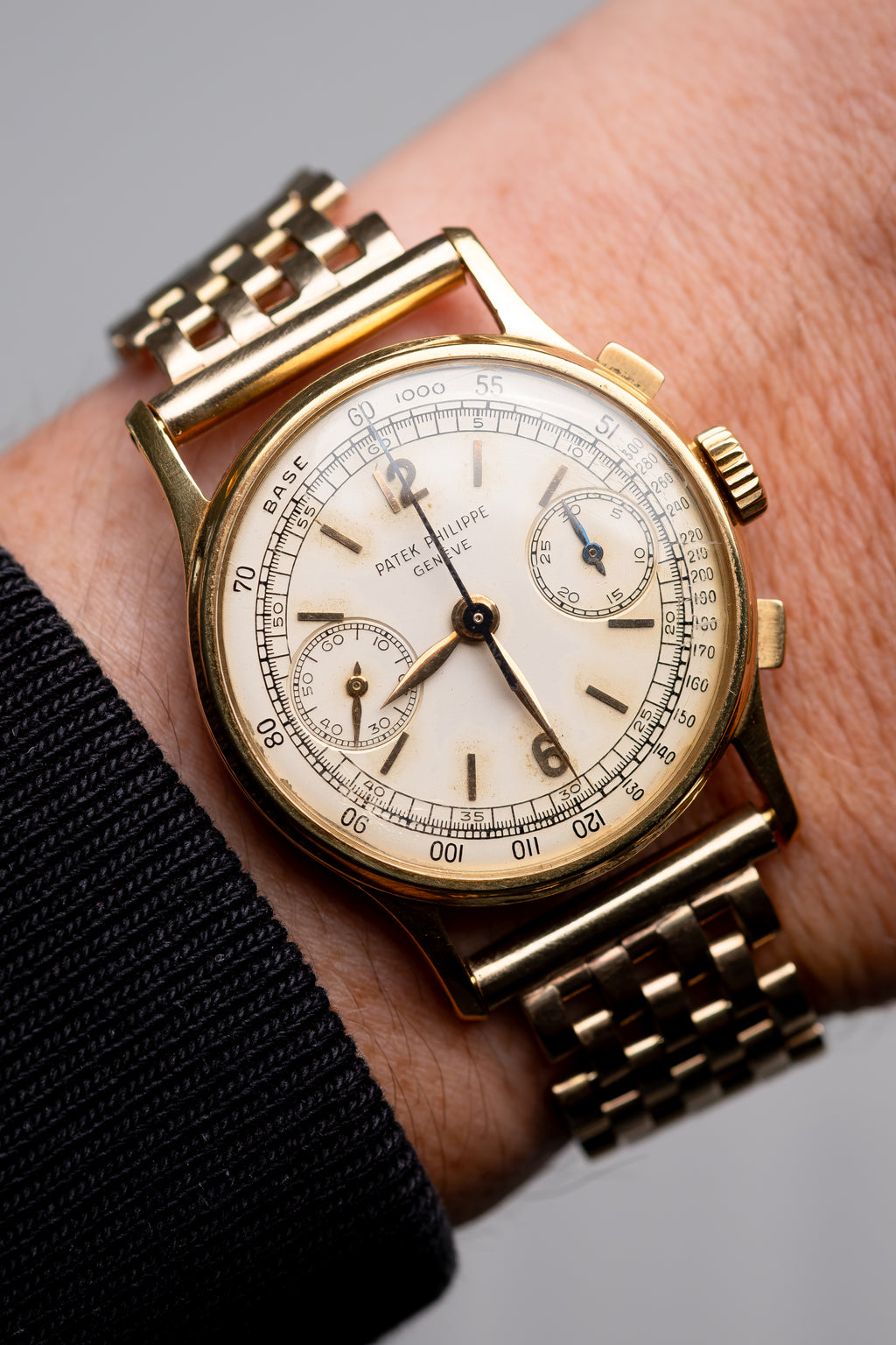 PATEK PHILIPPE Chronograph Ref. 130 Short Signature 18ct Yellow Gold (1955)