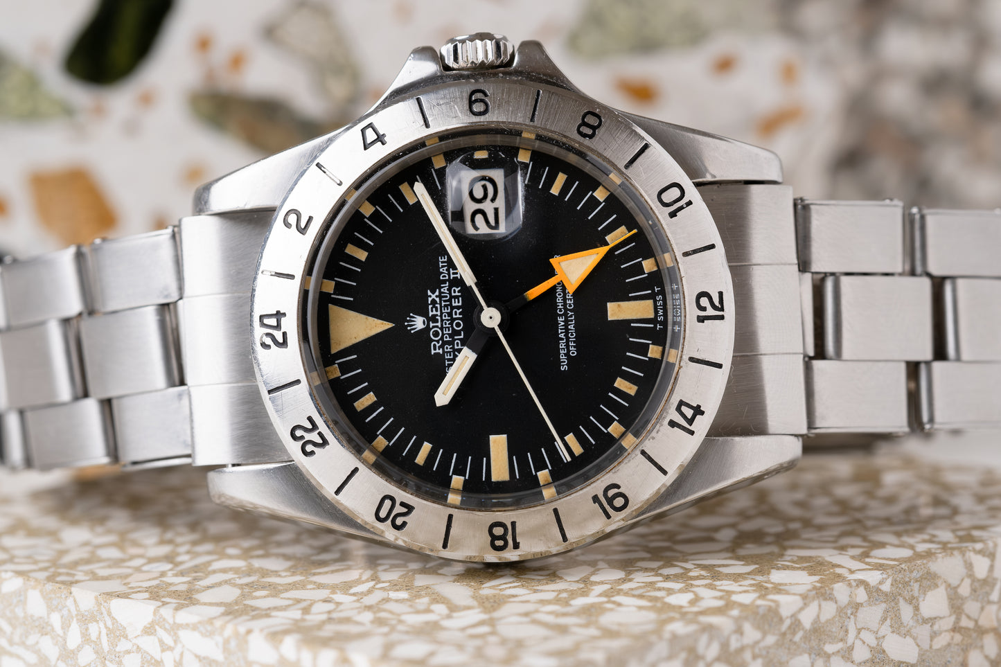 ROLEX Explorer II "Freccione" Ref. 1655 Mk 1 Straight Hand FULL SET (1973)