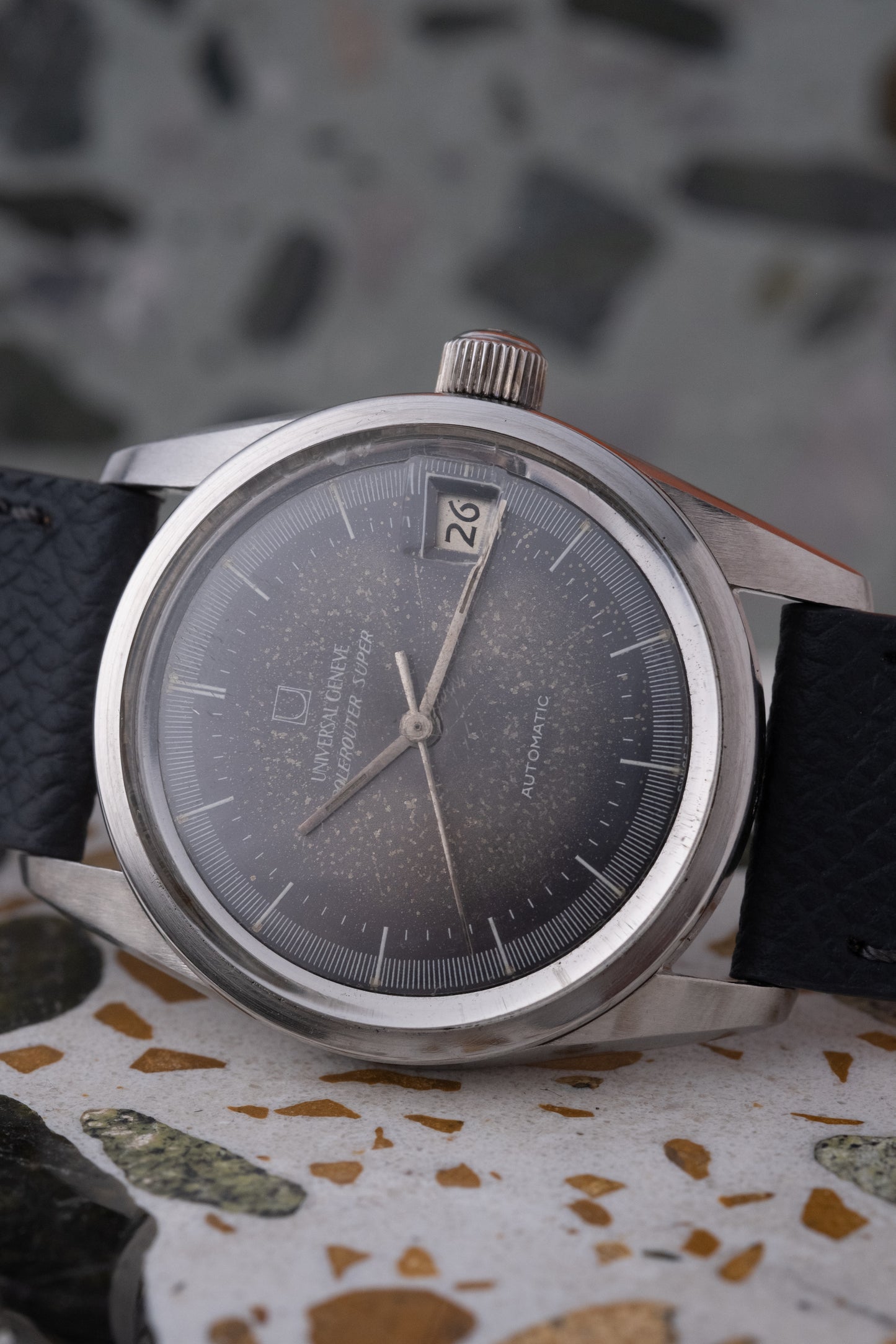 UNIVERSAL GENEVE Polerouter Super Tropical Dial Ref. 869112 / 26 (1966)