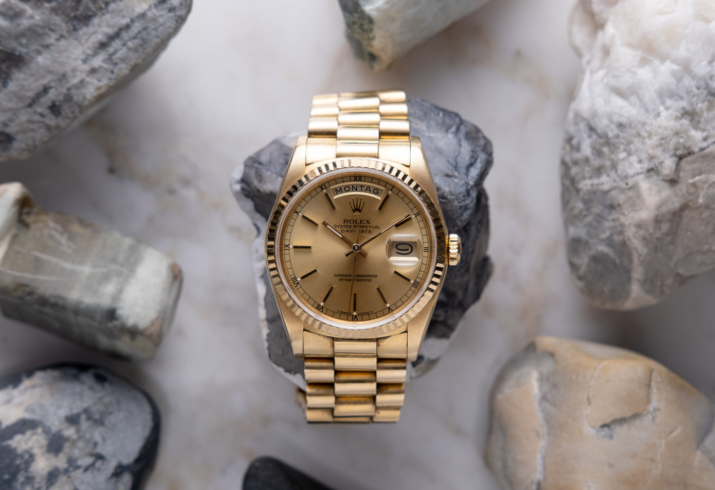 ROLEX Oyster Perpetual Day Date 18ct Gold President Ref. 18238 (1988)