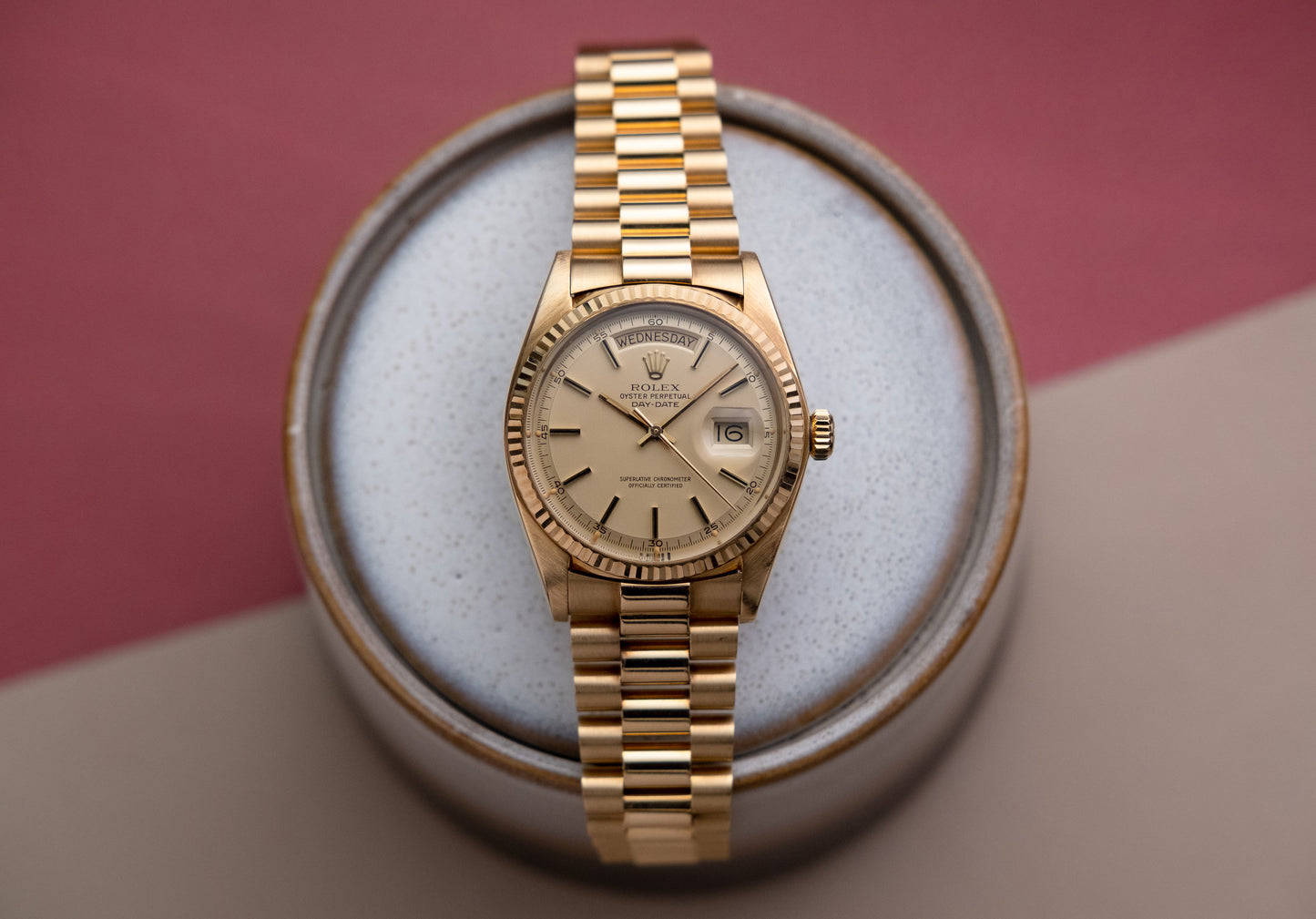 ROLEX Oyster Perpetual Day Date Ref. 1803 President 18ct Yellow Gold (1974)