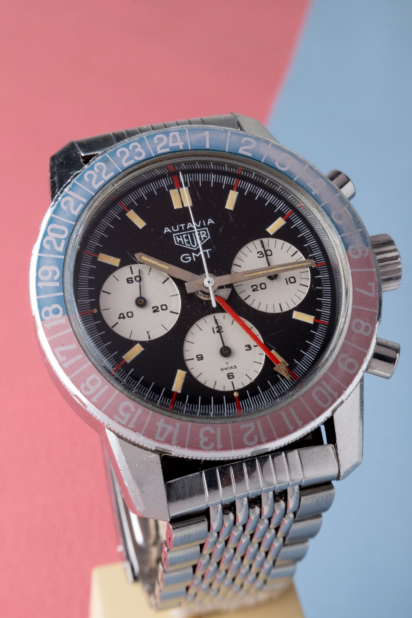 HEUER Autavia GMT Ref. 2446C Valjoux 72C (1969)