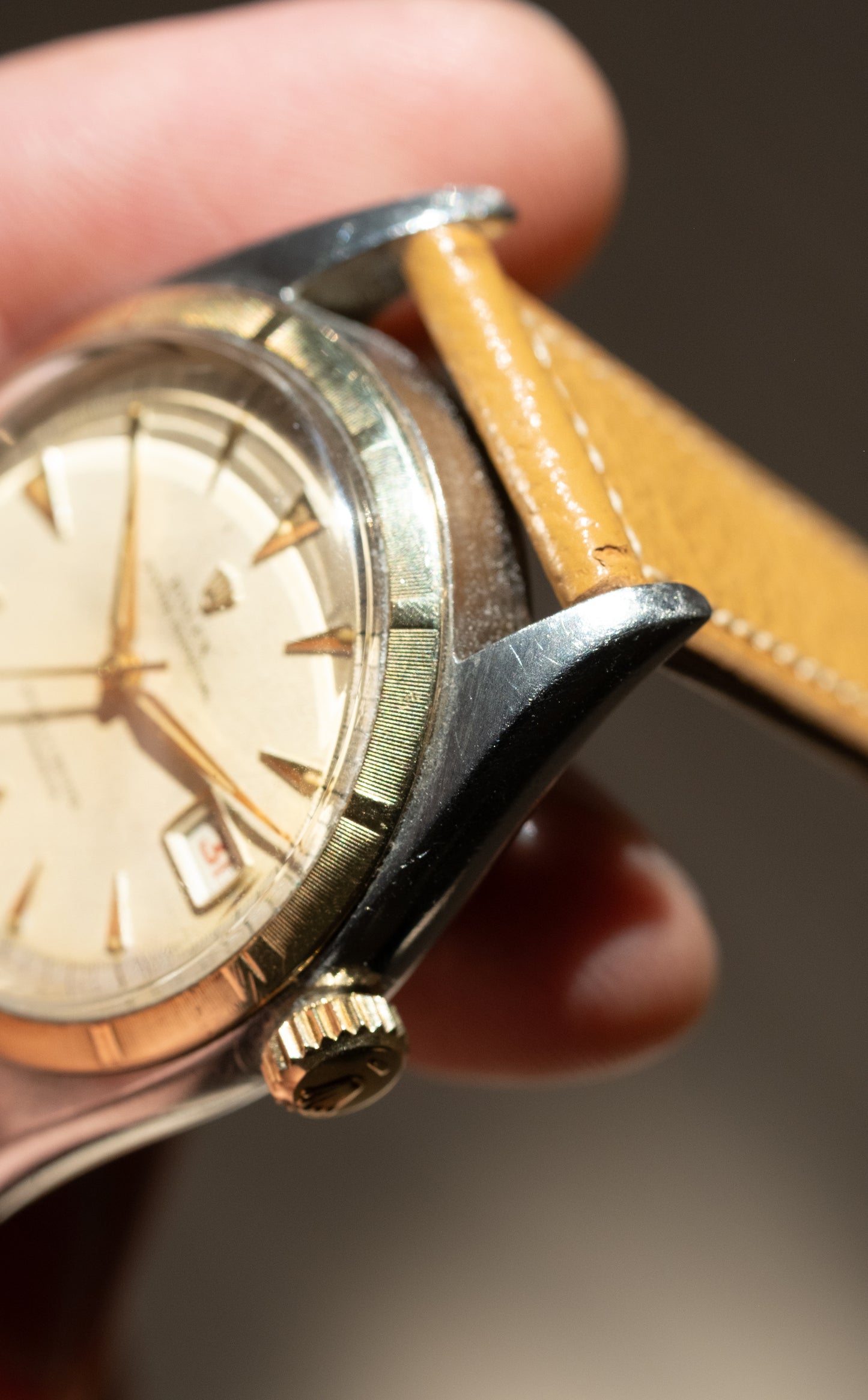 ROLEX Oyster Perpetual "Ovettone" Big Bubbleback Ref. 6105 (1953)