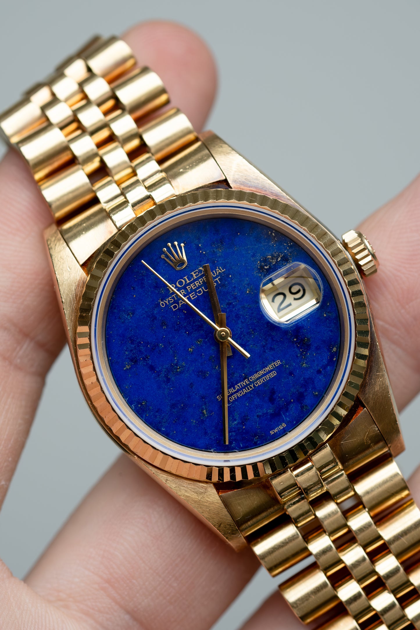 ROLEX Oyster Perpetual Datejust Ref. 16018 Lapis Lazuli Stone Dial (1979)