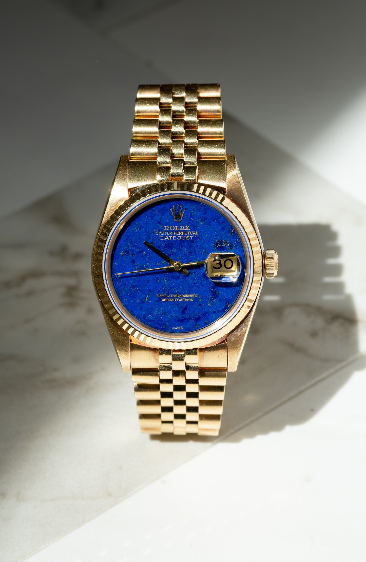 ROLEX Oyster Perpetual Datejust Ref. 16018 Lapis Lazuli Stone Dial (1979)