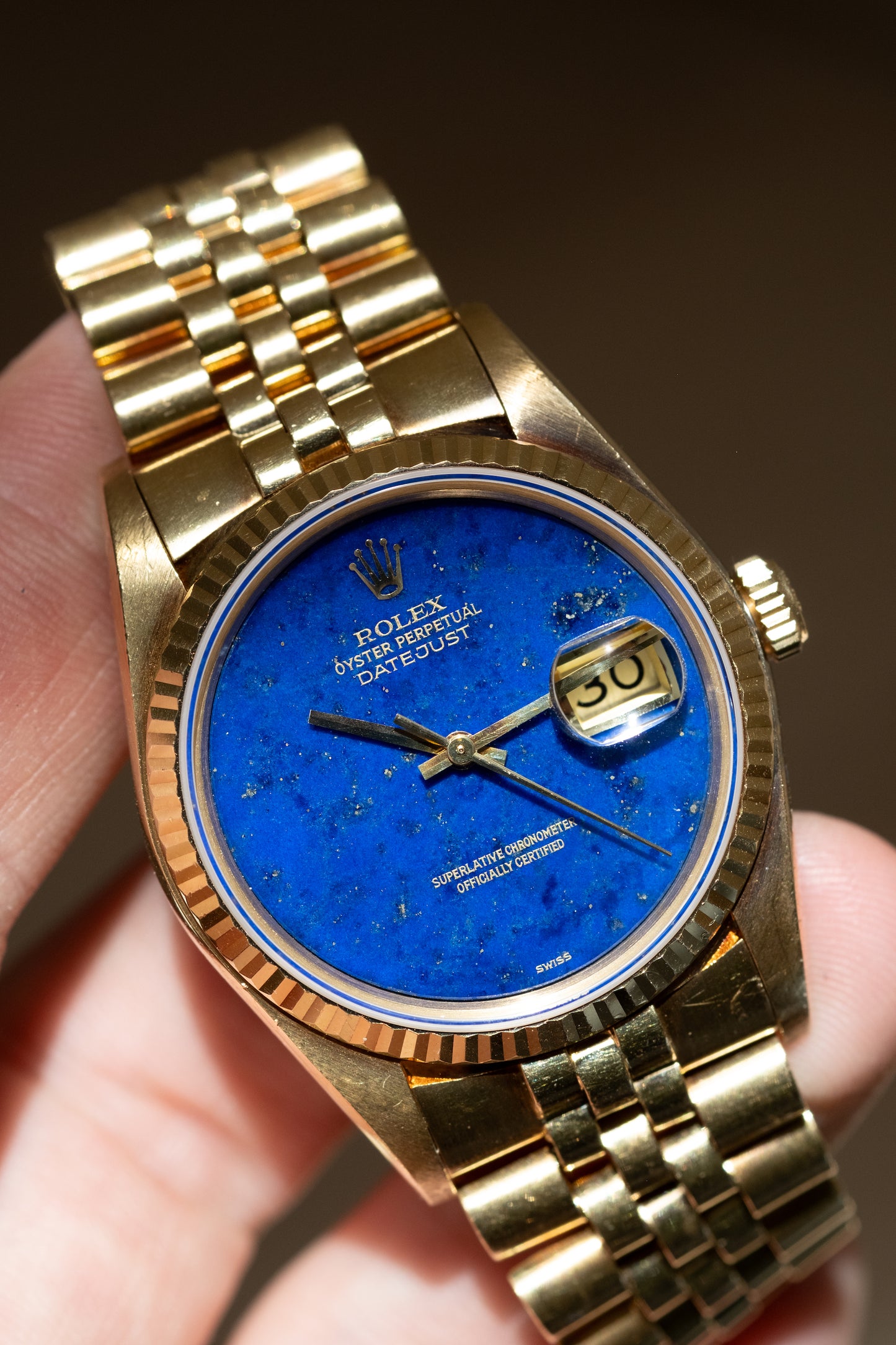 ROLEX Oyster Perpetual Datejust Ref. 16018 Lapis Lazuli Stone Dial (1979)