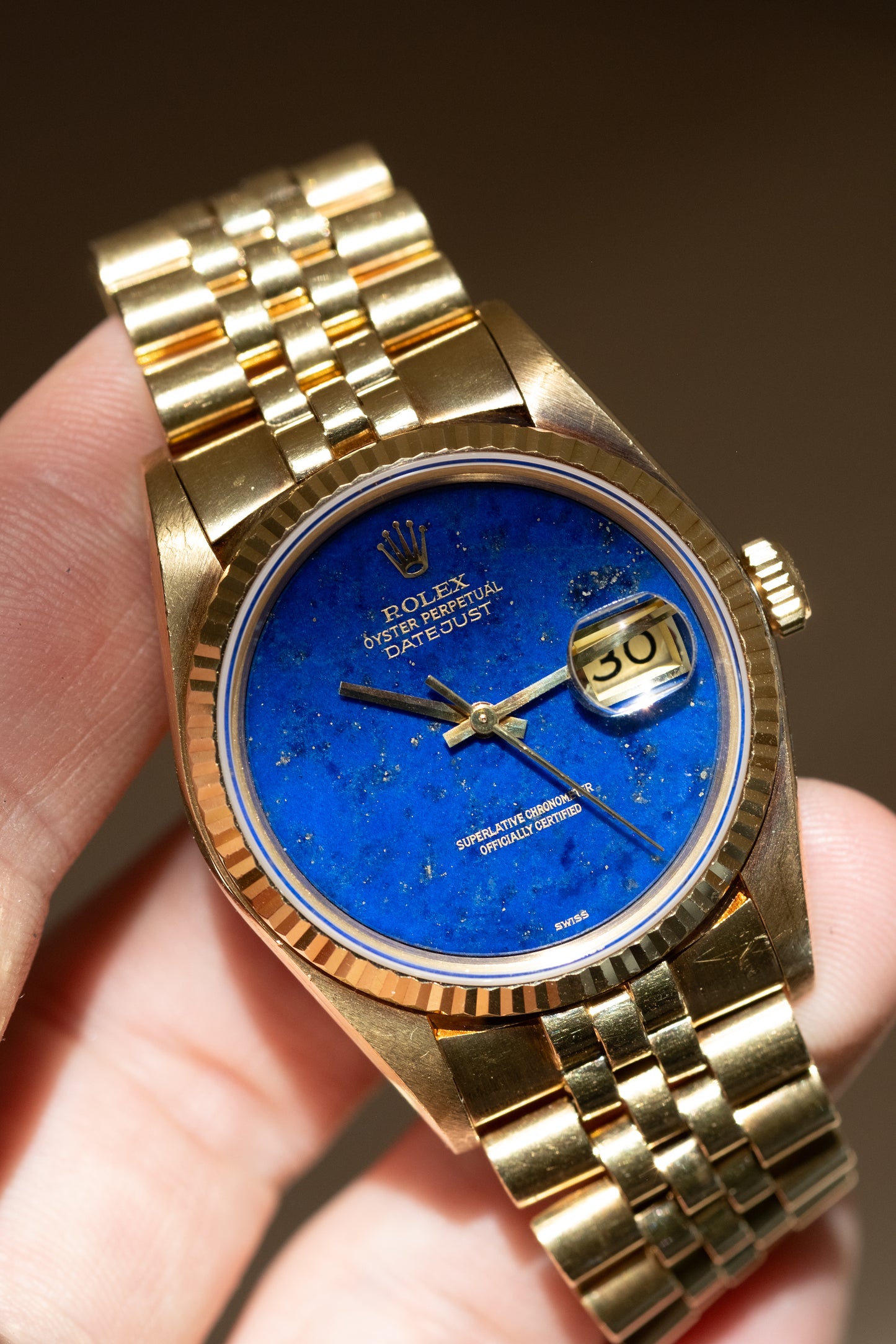 ROLEX Oyster Perpetual Datejust Ref. 16018 Lapis Lazuli Stone Dial (1979)