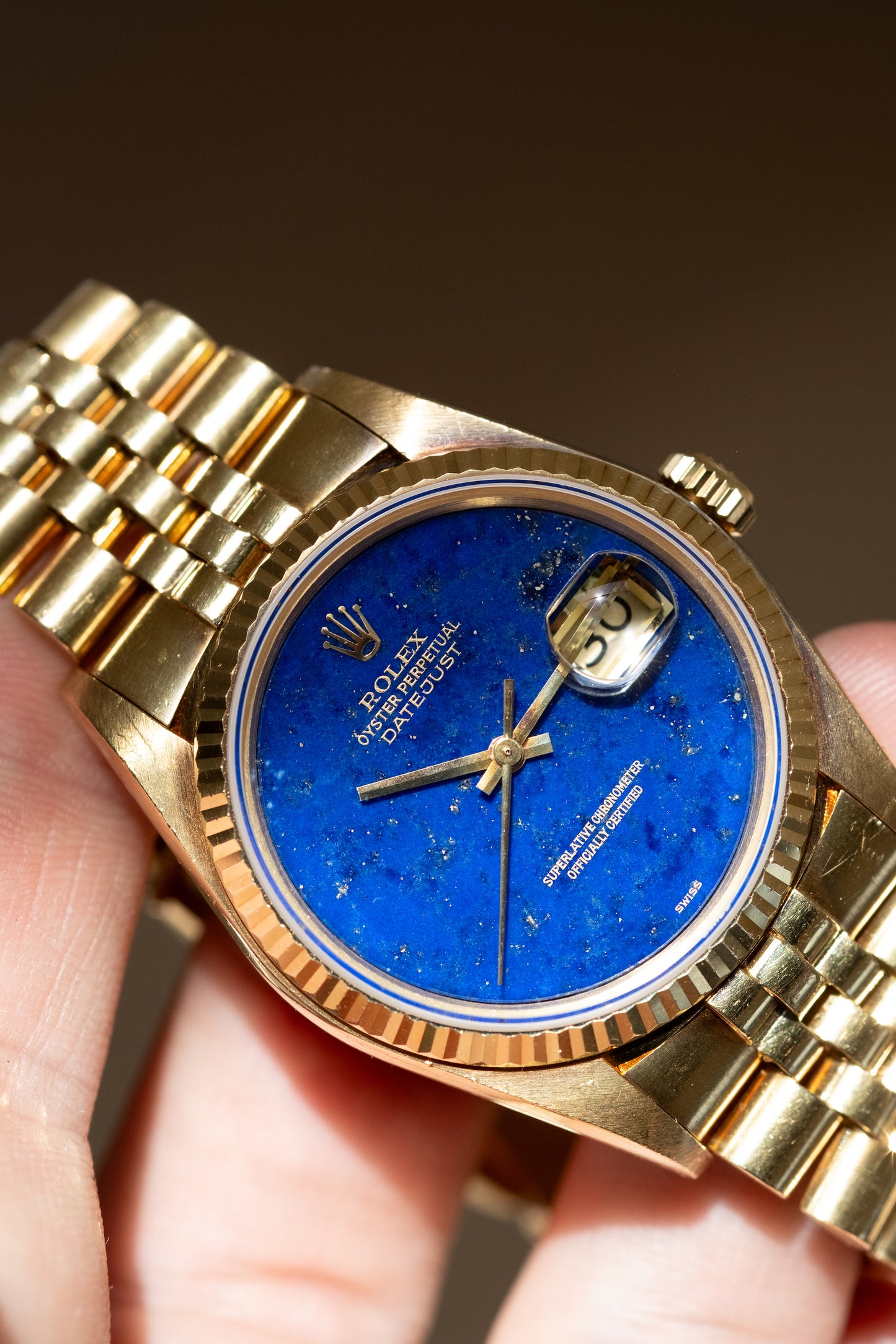ROLEX Oyster Perpetual Datejust Ref. 16018 Lapis Lazuli Stone Dial (1979)
