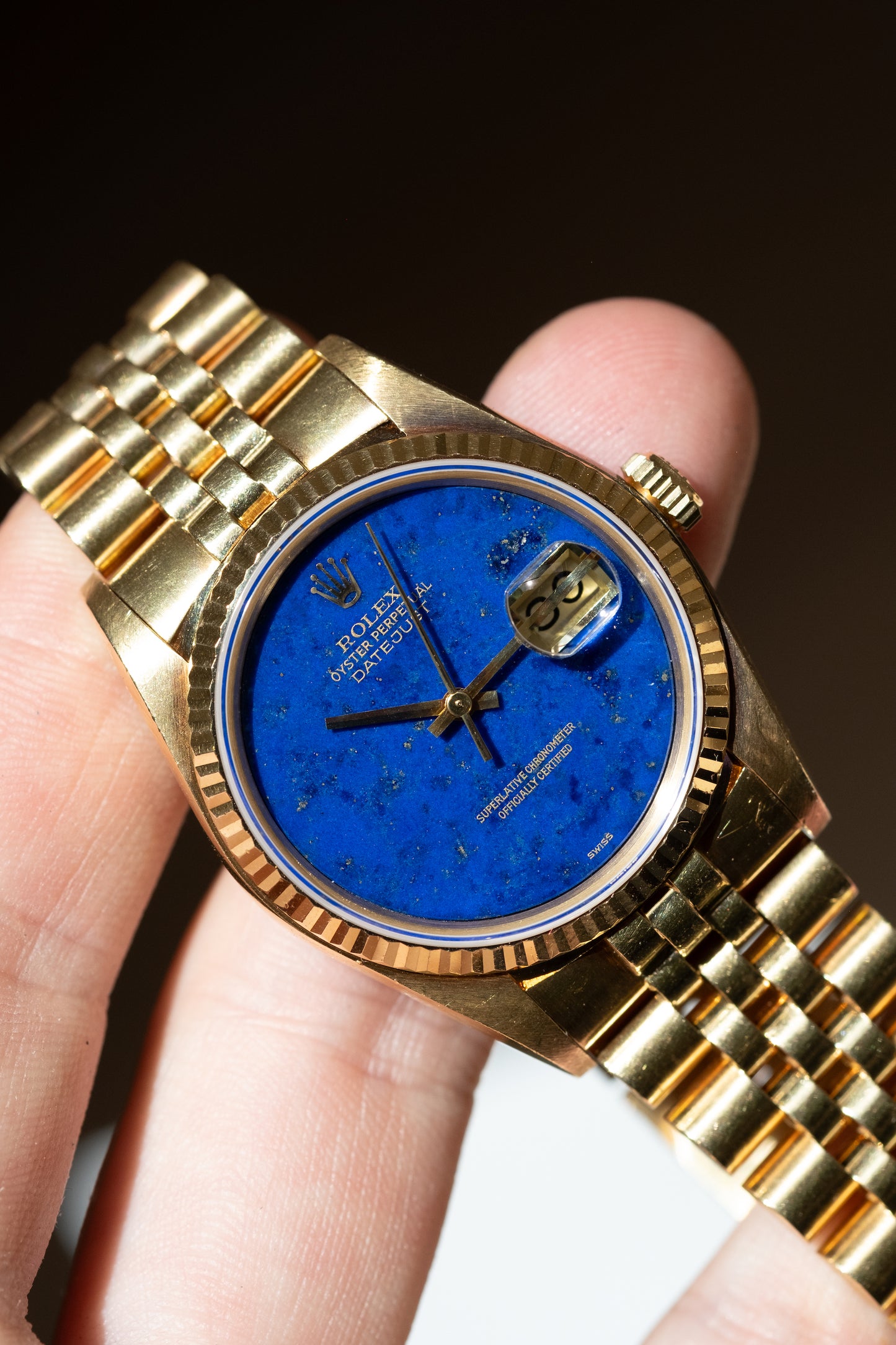 ROLEX Oyster Perpetual Datejust Ref. 16018 Lapis Lazuli Stone Dial (1979)