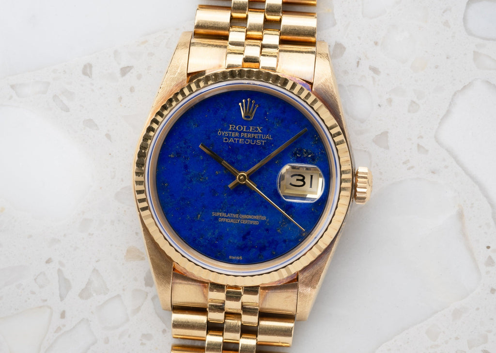 ROLEX Oyster Perpetual Datejust Ref. 16018 Lapis Lazuli Stone Dial (1979)