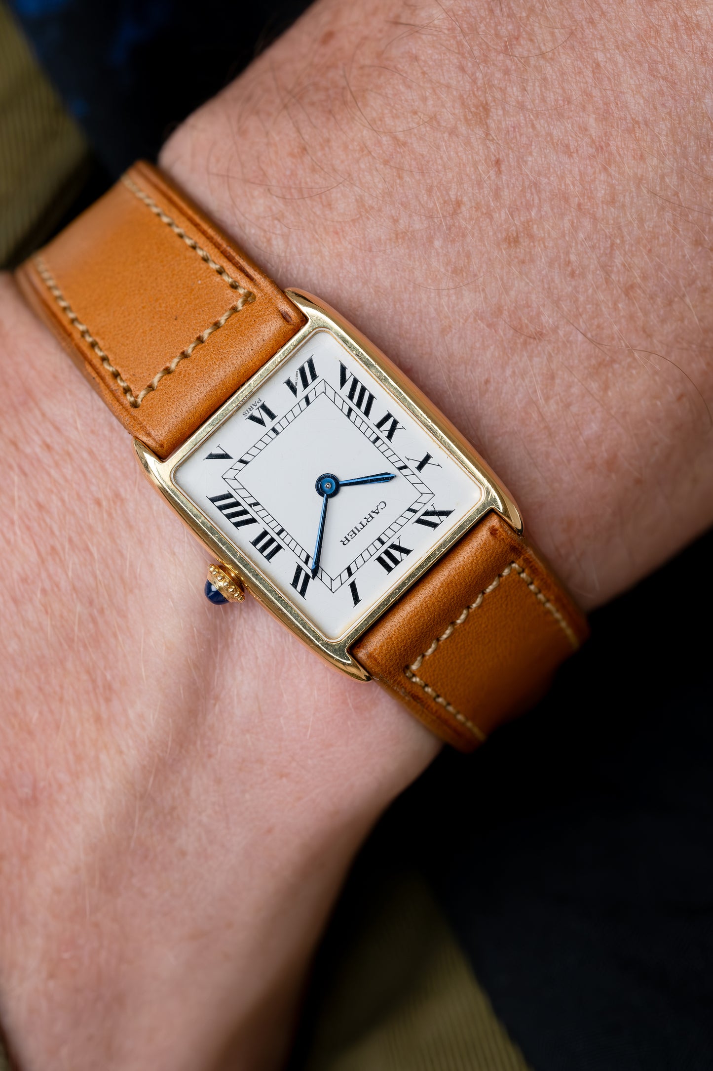 CARTIER Tank Arrondie Mecanique Paris Dial (c. 1980)