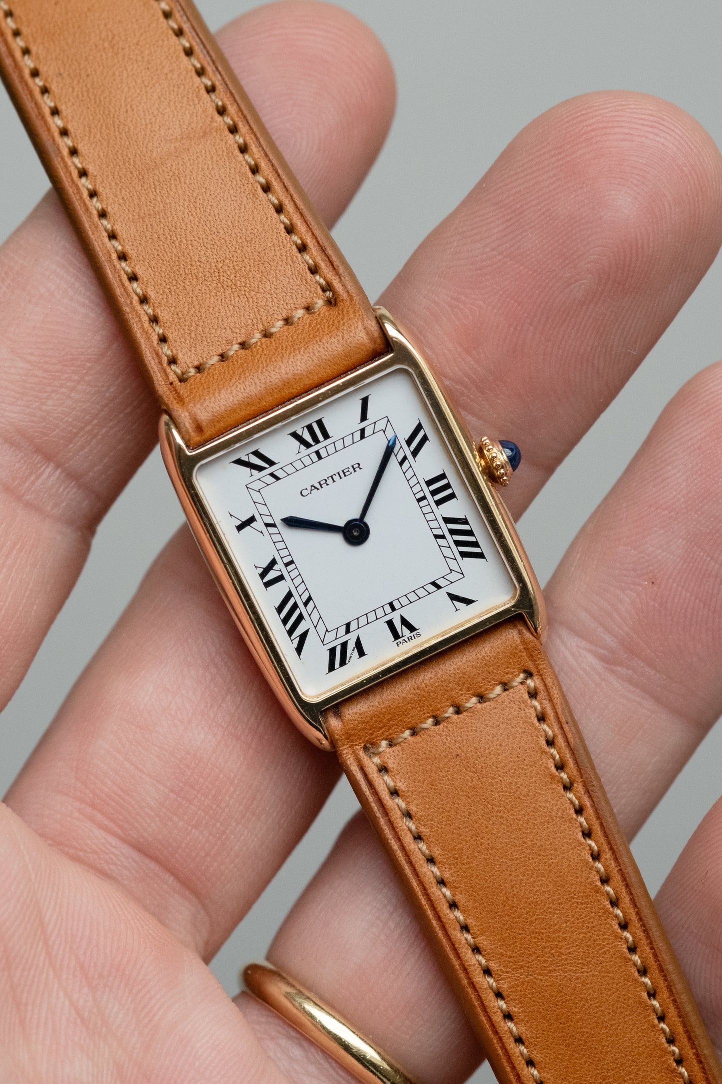 CARTIER Tank Arrondie Mecanique Paris Dial (c. 1980)