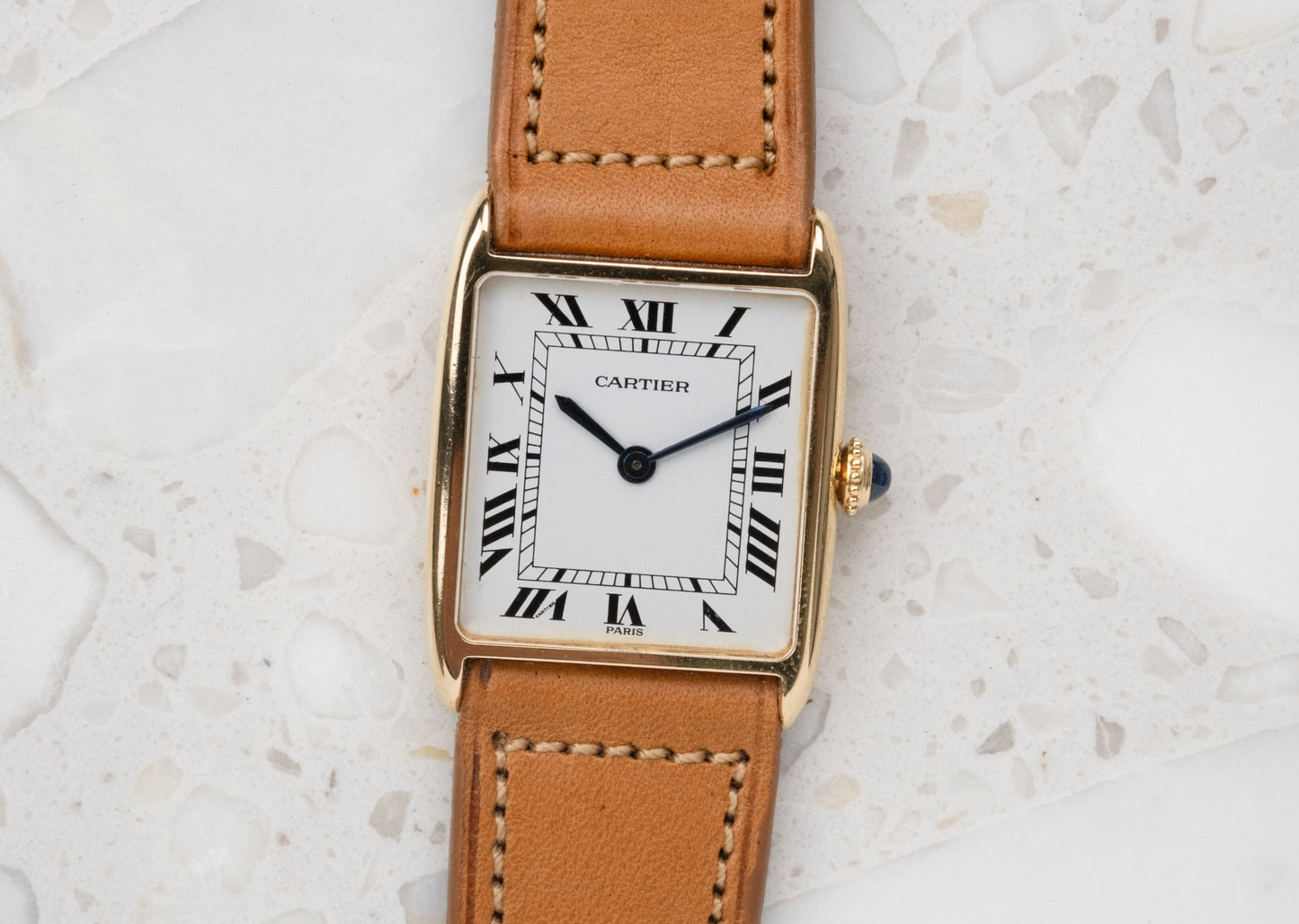 CARTIER Tank Arrondie Mecanique Paris Dial (c. 1980)