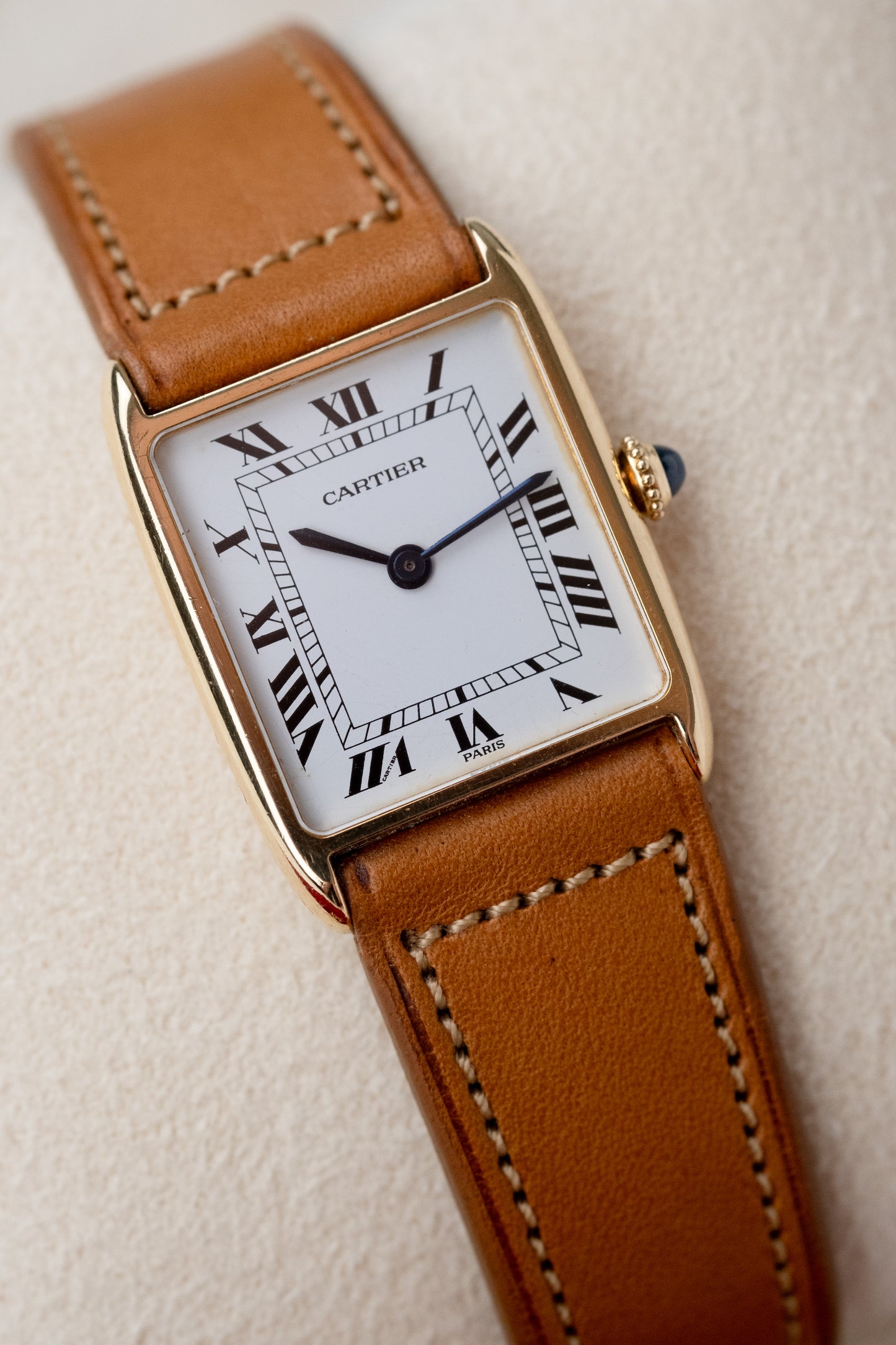 CARTIER Tank Arrondie Mecanique Paris Dial (c. 1980)