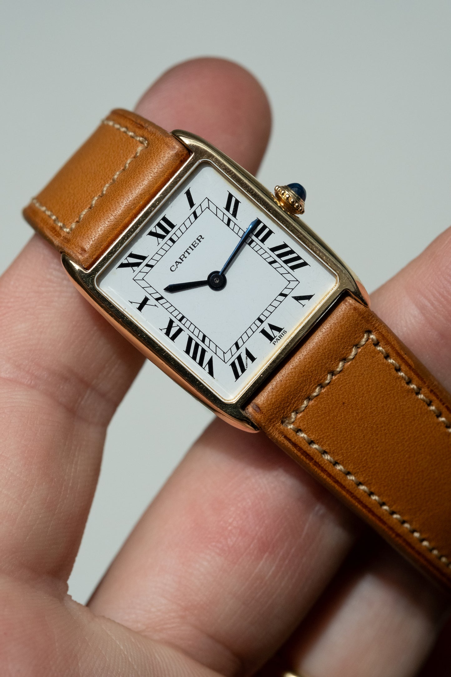 CARTIER Tank Arrondie Mecanique Paris Dial (c. 1980)