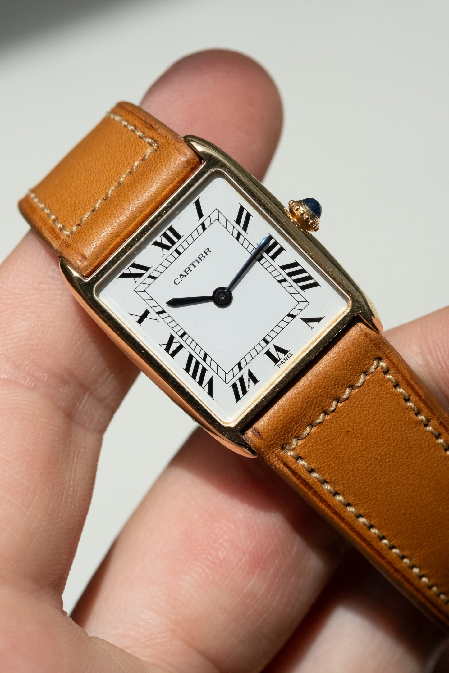 CARTIER Tank Arrondie Mecanique Paris Dial (c. 1980)
