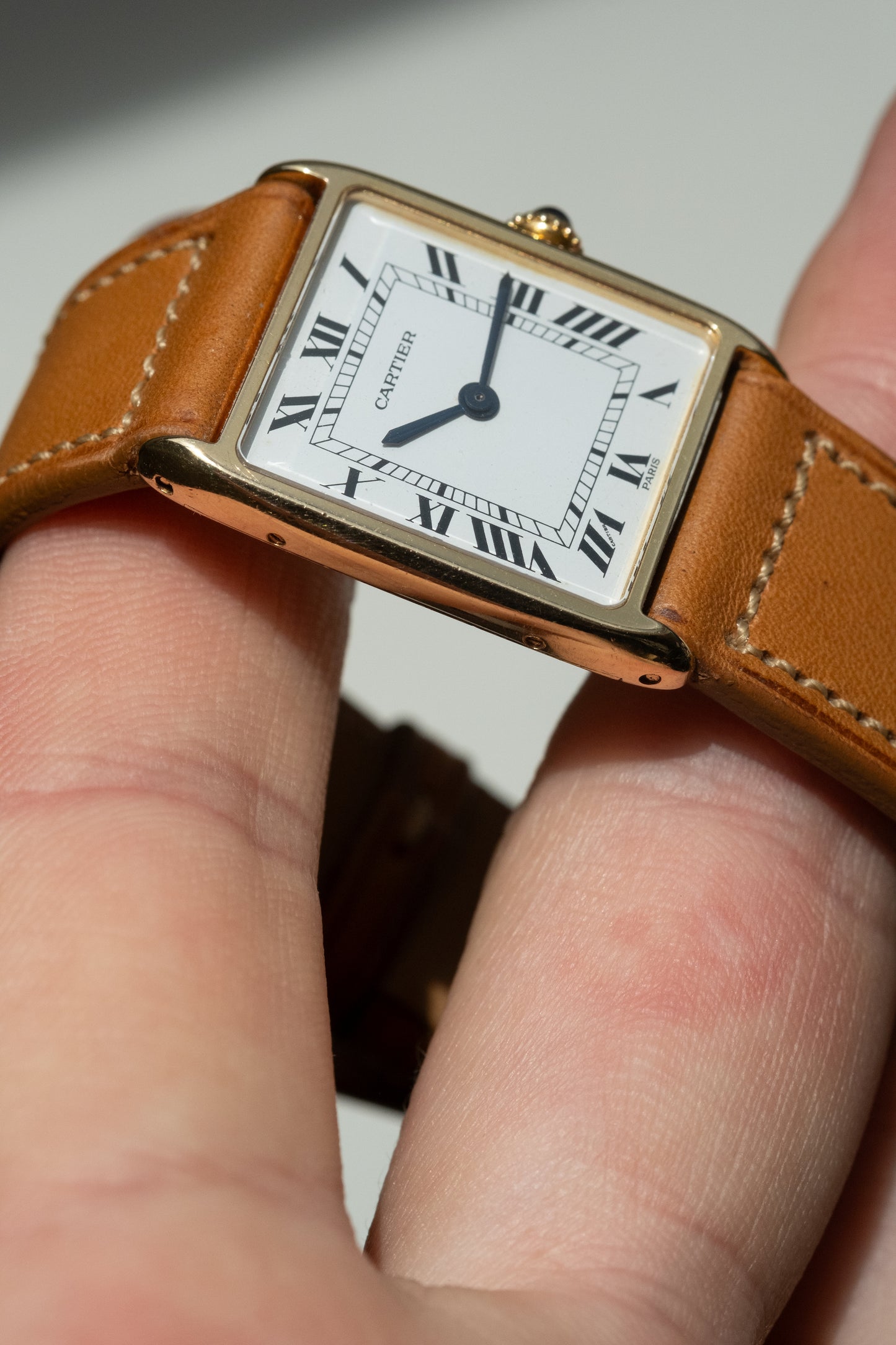 CARTIER Tank Arrondie Mecanique Paris Dial (c. 1980)