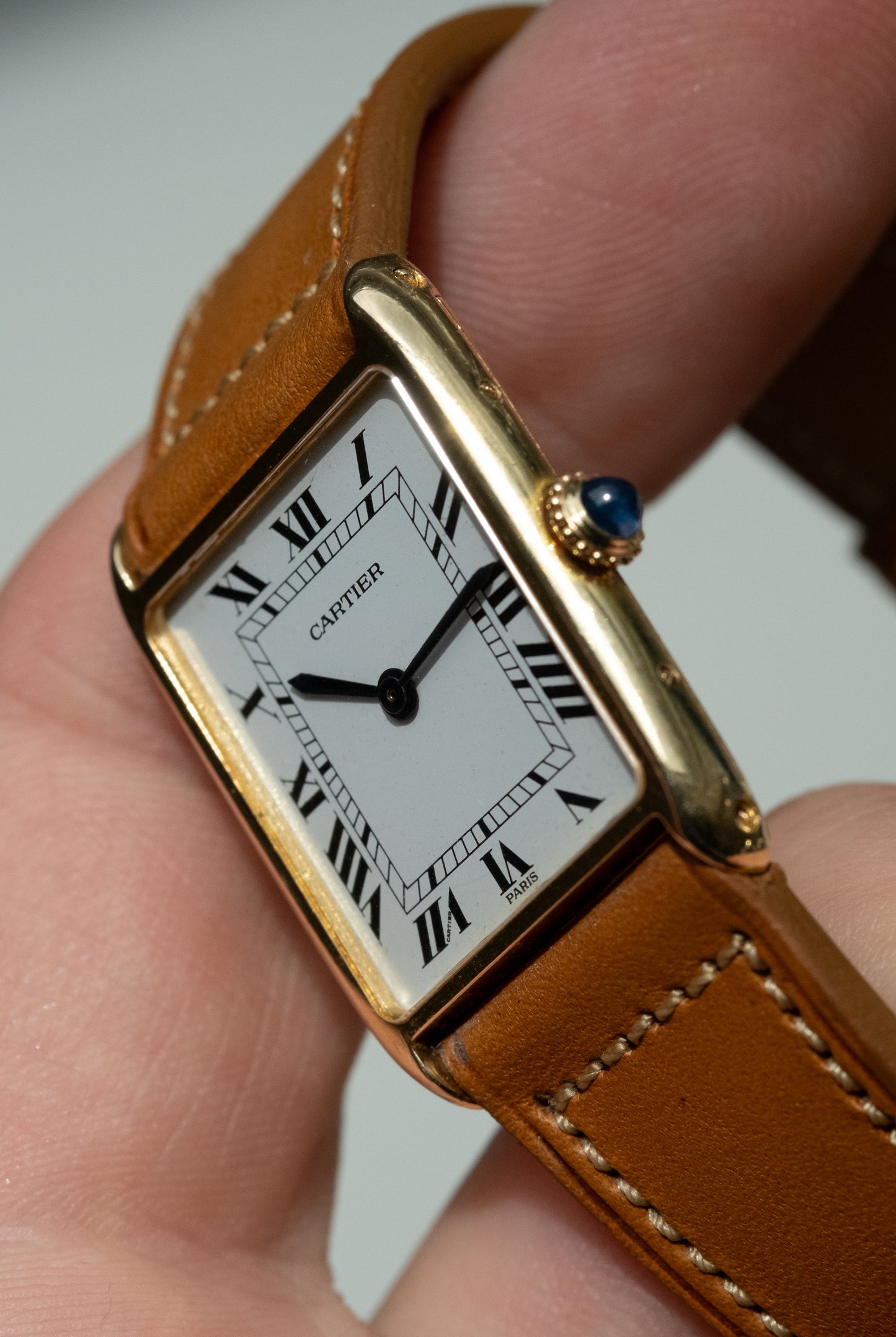 CARTIER Tank Arrondie Mecanique Paris Dial (c. 1980)