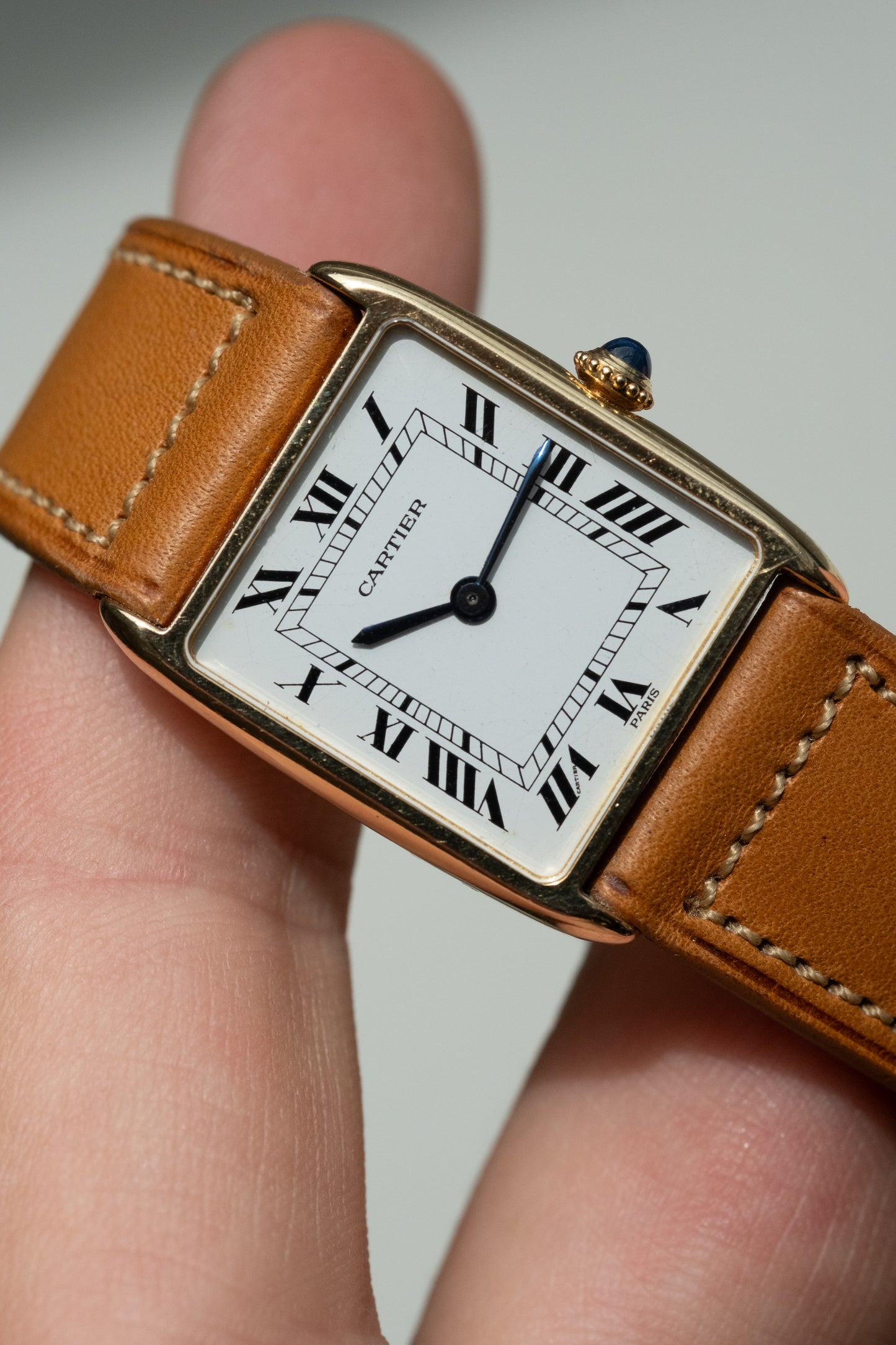 CARTIER Tank Arrondie Mecanique Paris Dial (c. 1980)