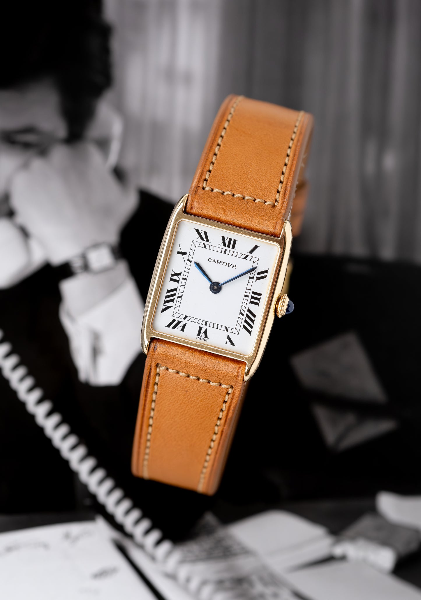 CARTIER Tank Arrondie Mecanique Paris Dial (c. 1980)