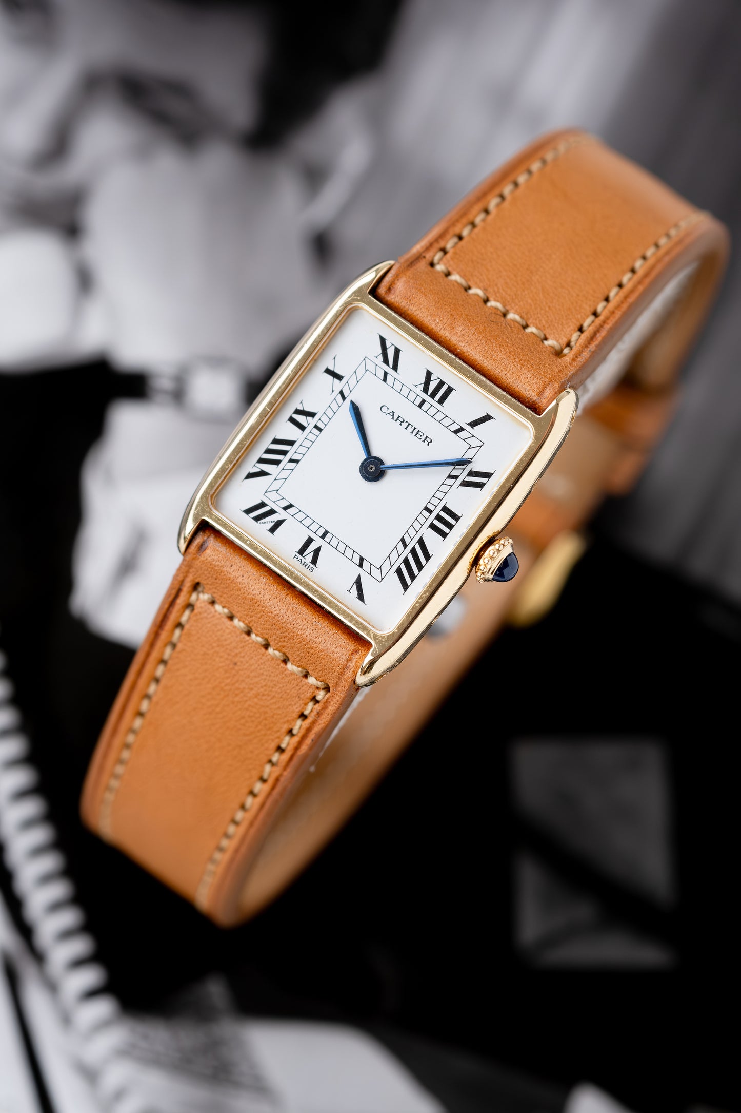 CARTIER Tank Arrondie Mecanique Paris Dial (c. 1980)