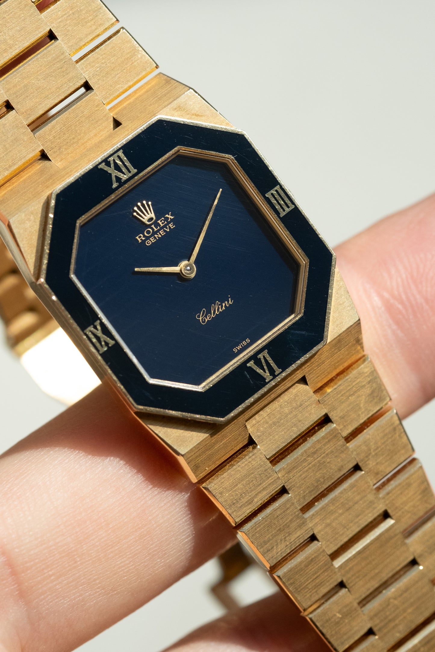 ROLEX Cellini Blue Lacquer Dial Ref. 4353 (1981)