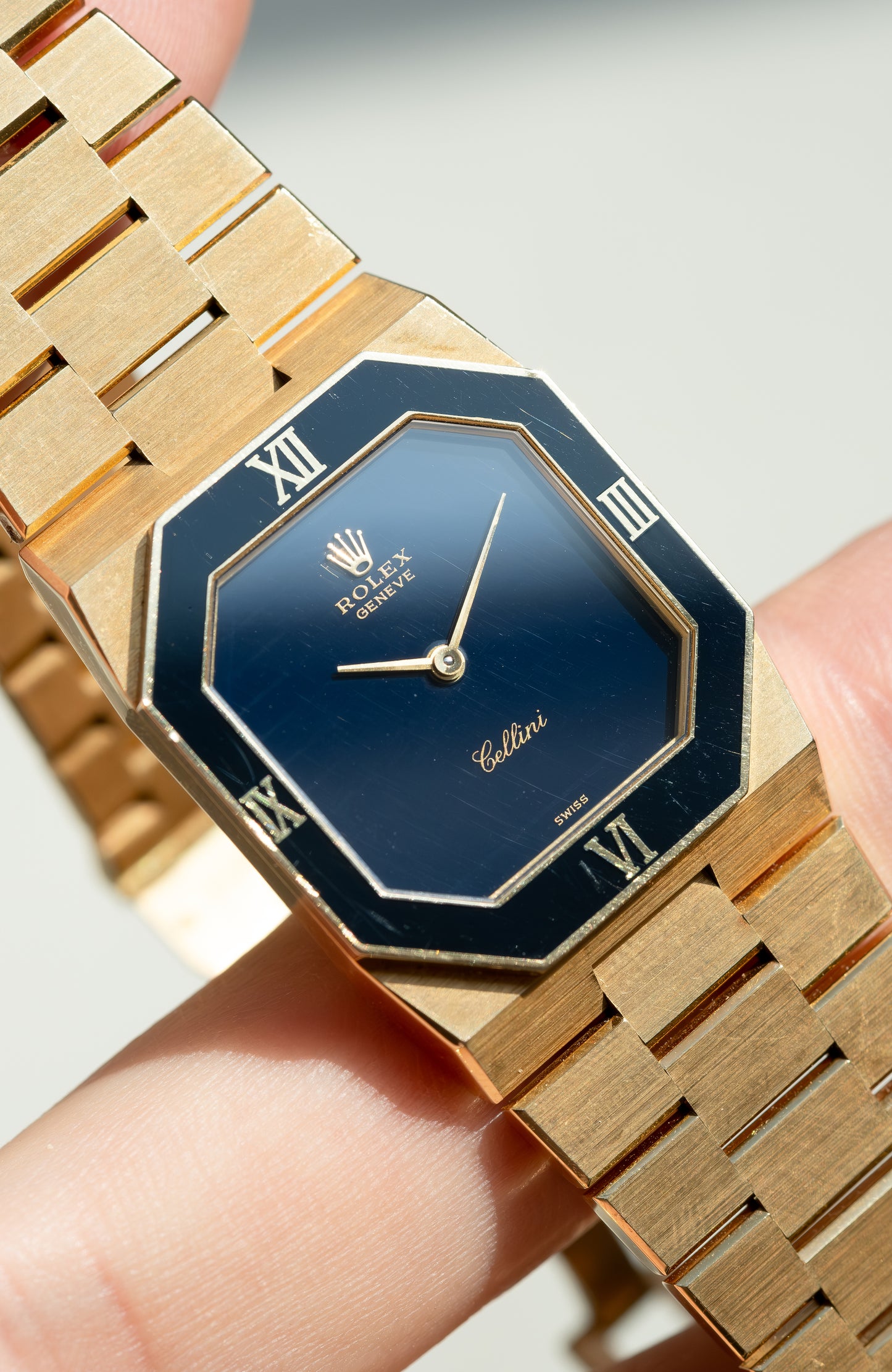 ROLEX Cellini Blue Lacquer Dial Ref. 4353 (1981)