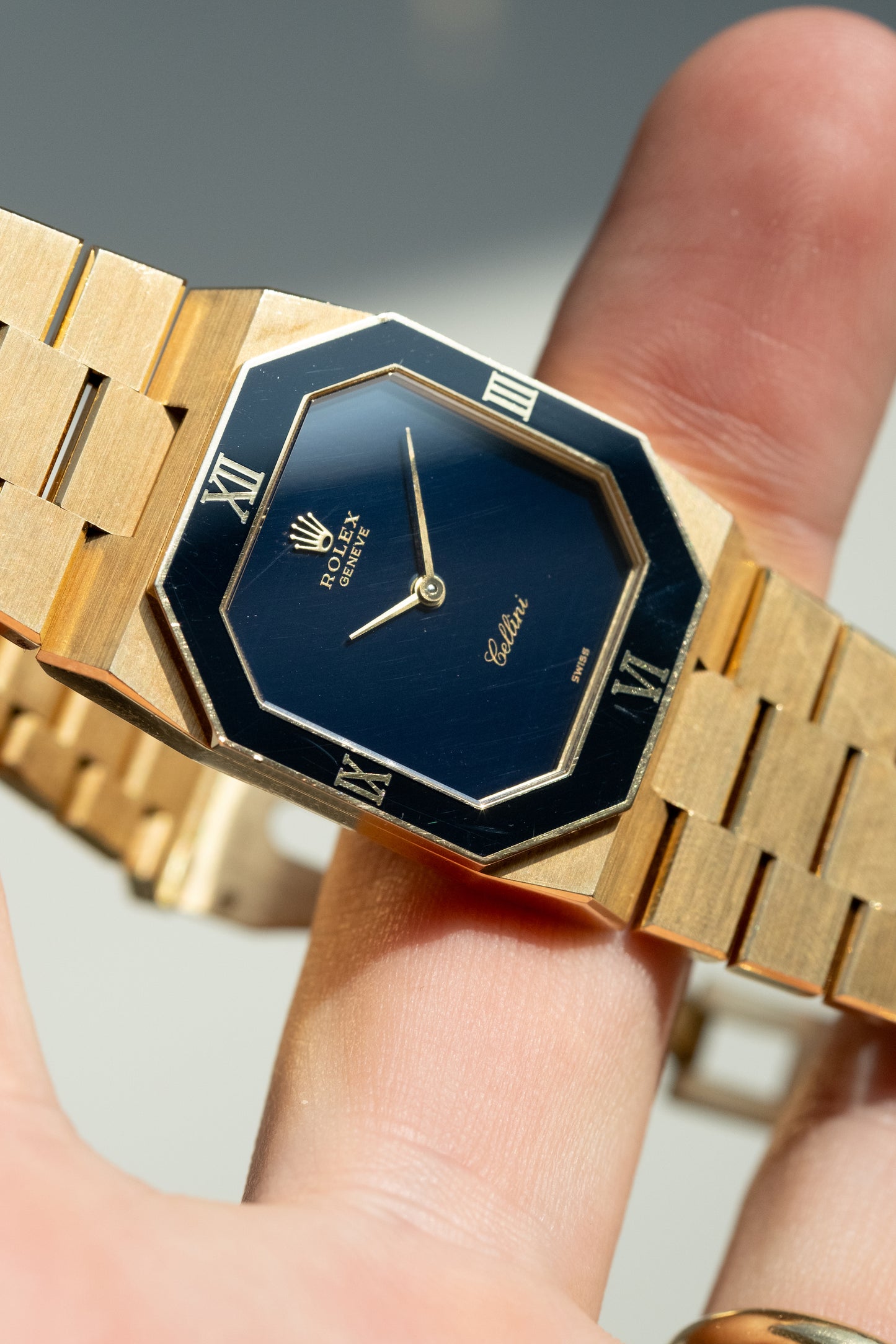 ROLEX Cellini Blue Lacquer Dial Ref. 4353 (1981)