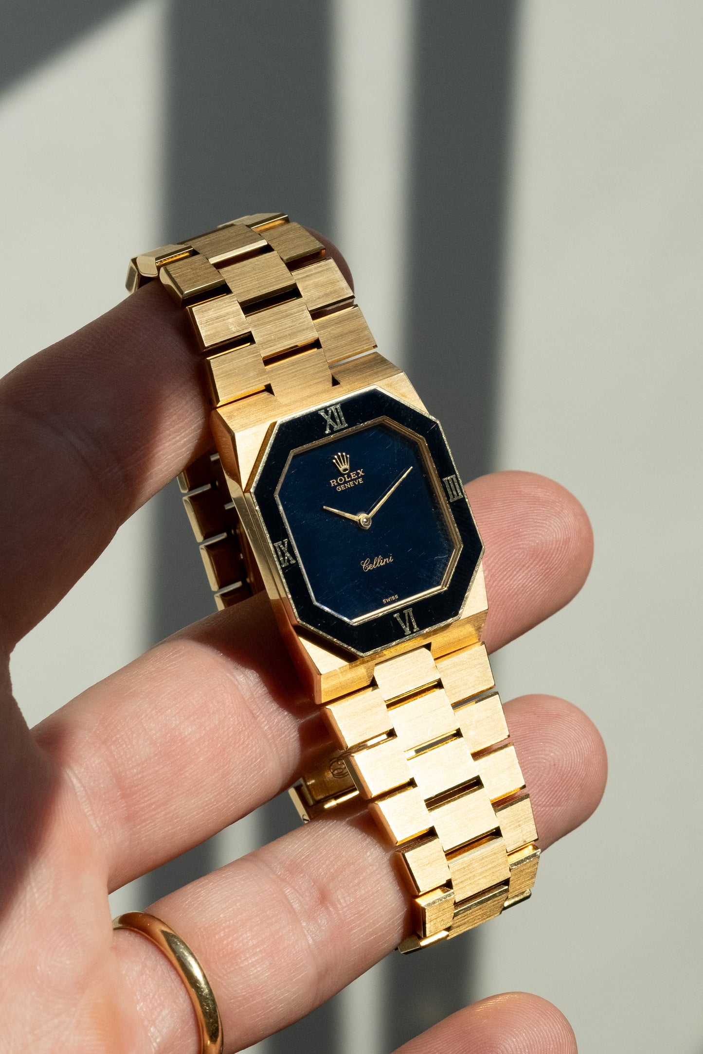 ROLEX Cellini Blue Lacquer Dial Ref. 4353 (1981)