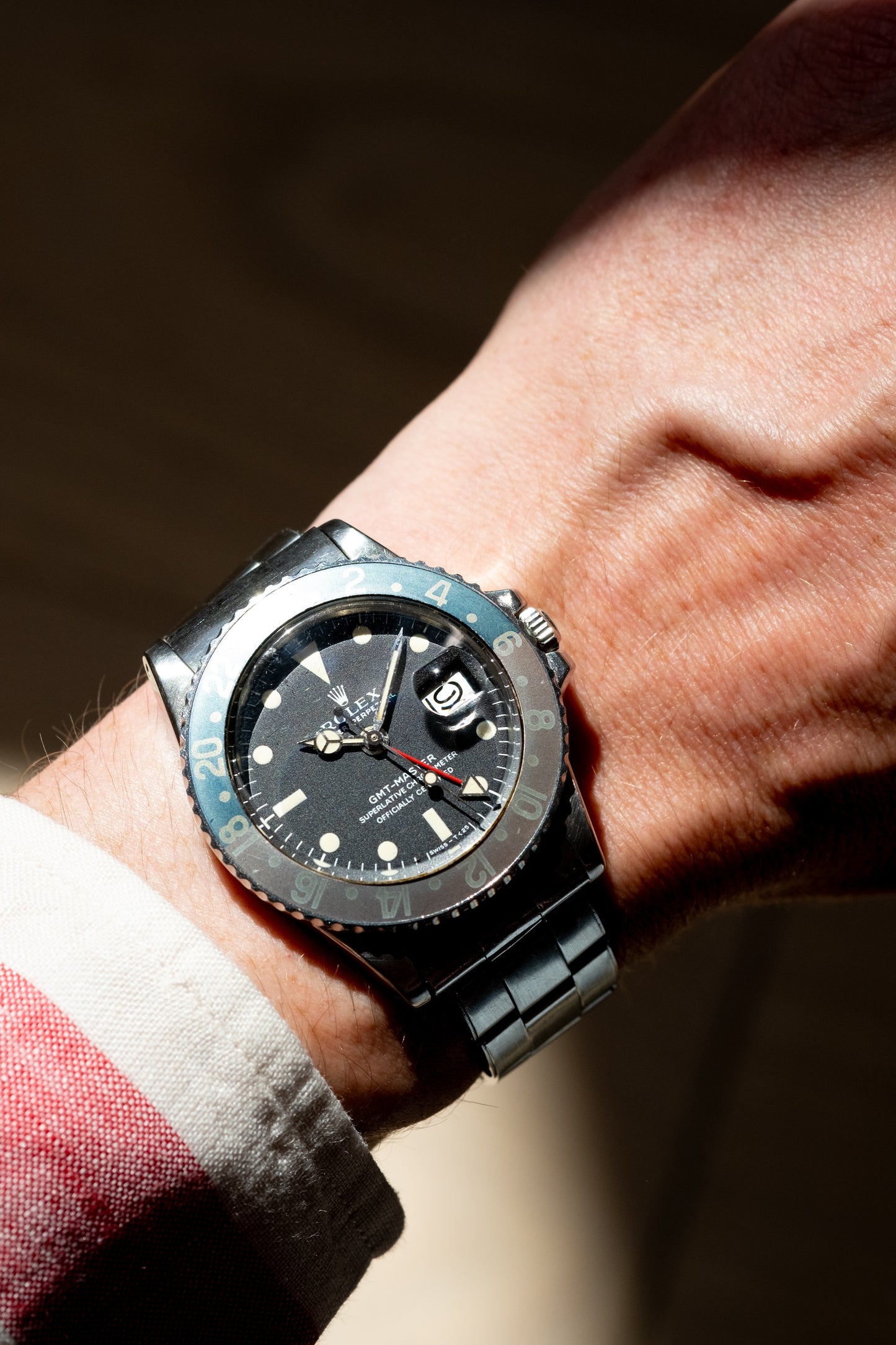 ROLEX GMT Master Ref. 1675 Long E Faded Fat Font Pepsi (1971)