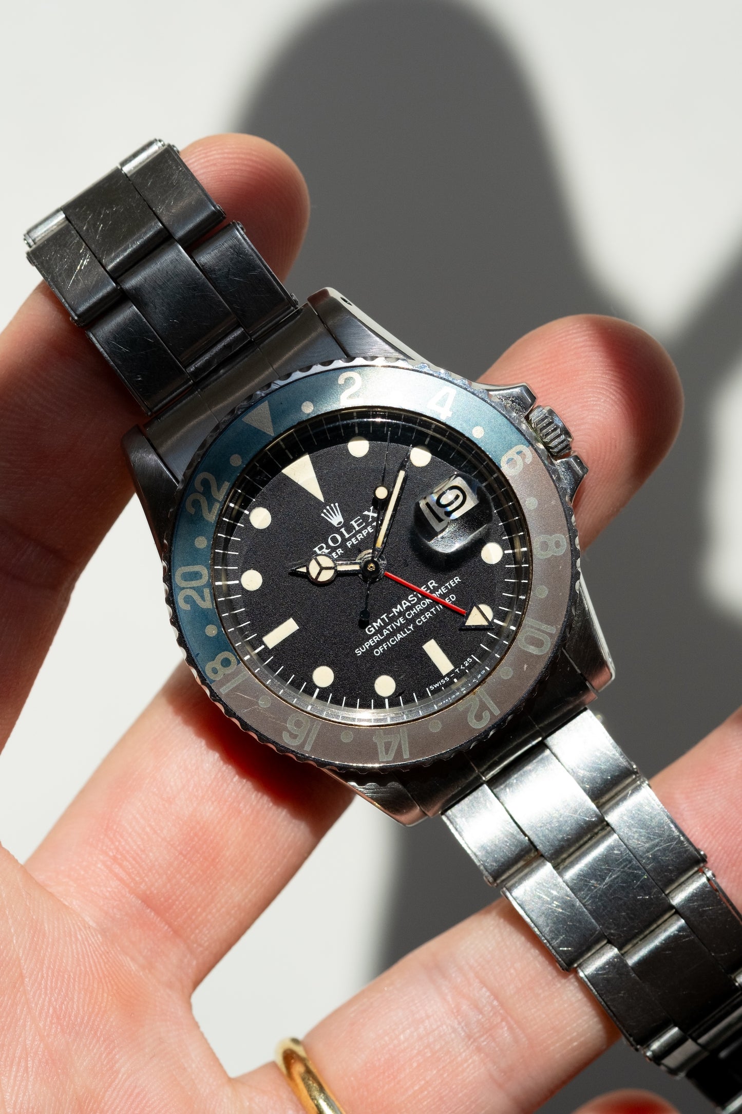 ROLEX GMT Master Ref. 1675 Long E Faded Fat Font Pepsi (1971)
