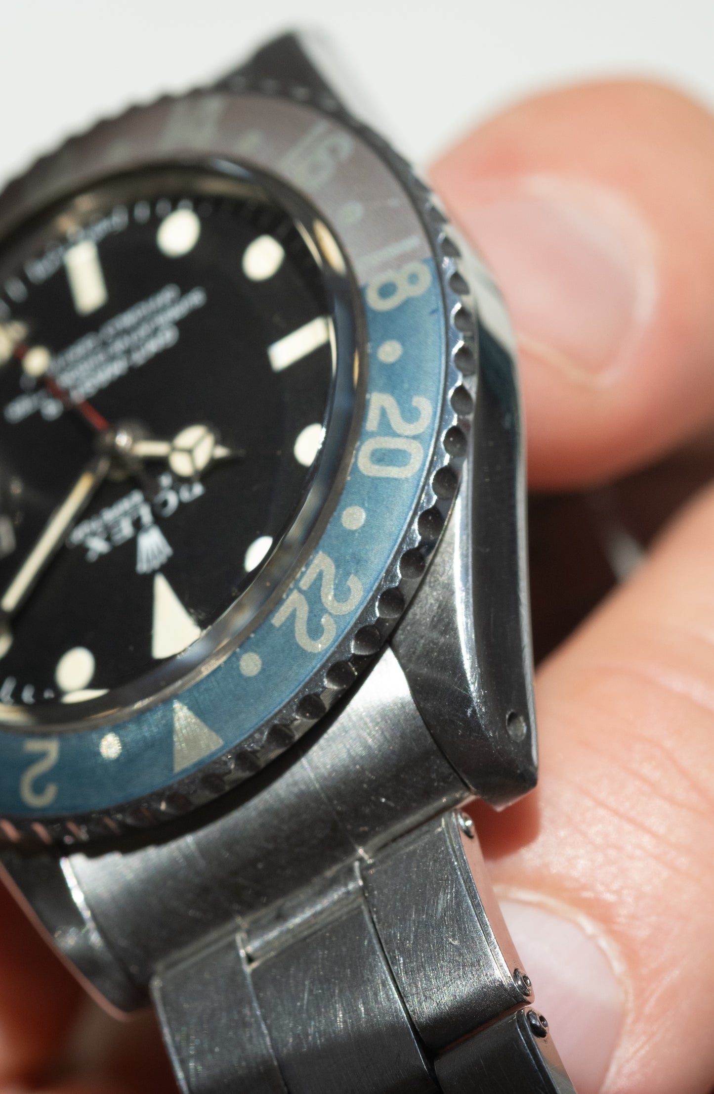 ROLEX GMT Master Ref. 1675 Long E Faded Fat Font Pepsi (1971)