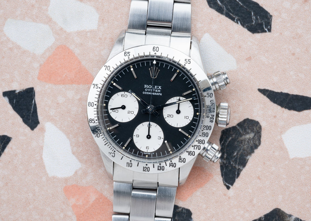 ROLEX Oyster Cosmograph ROC  No Daytona Ref. 6265 Mk1 Bezel - boxes, booklets and purchase receipt (1971)