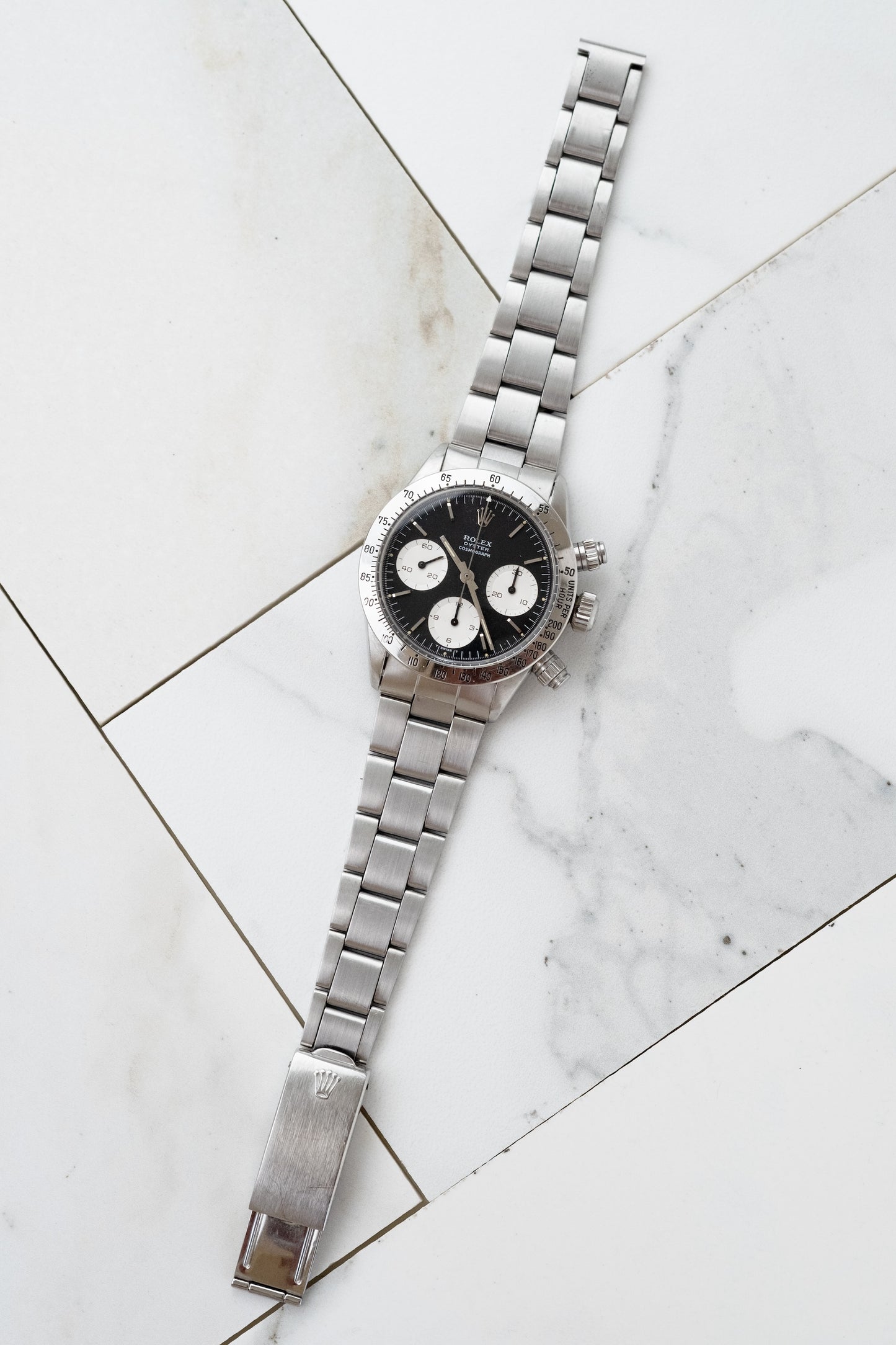 ROLEX Oyster Cosmograph ROC  No Daytona Ref. 6265 Mk1 Bezel - boxes, booklets and purchase receipt (1971)