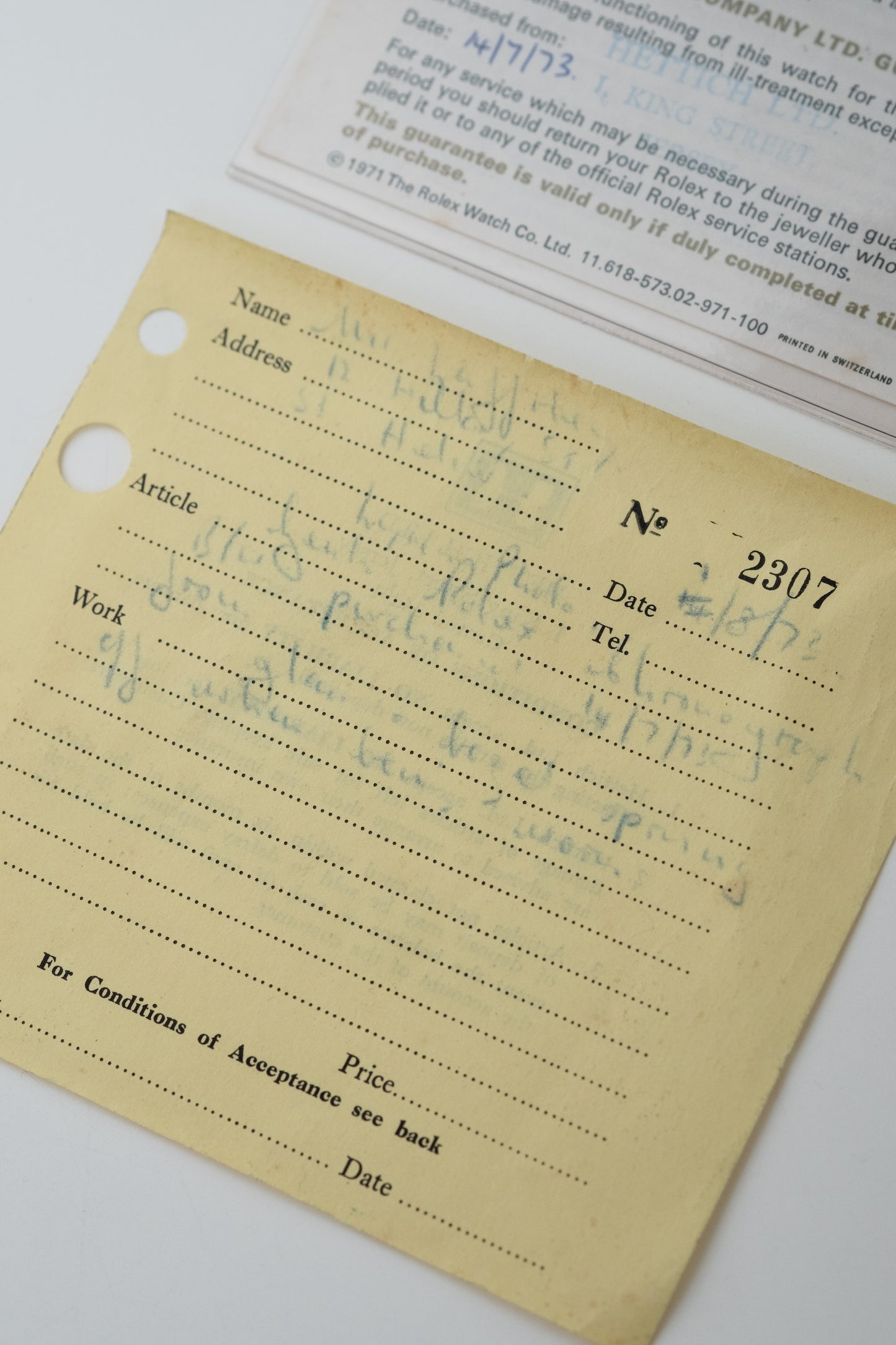 ROLEX Oyster Cosmograph ROC  No Daytona Ref. 6265 Mk1 Bezel - boxes, booklets and purchase receipt (1971)
