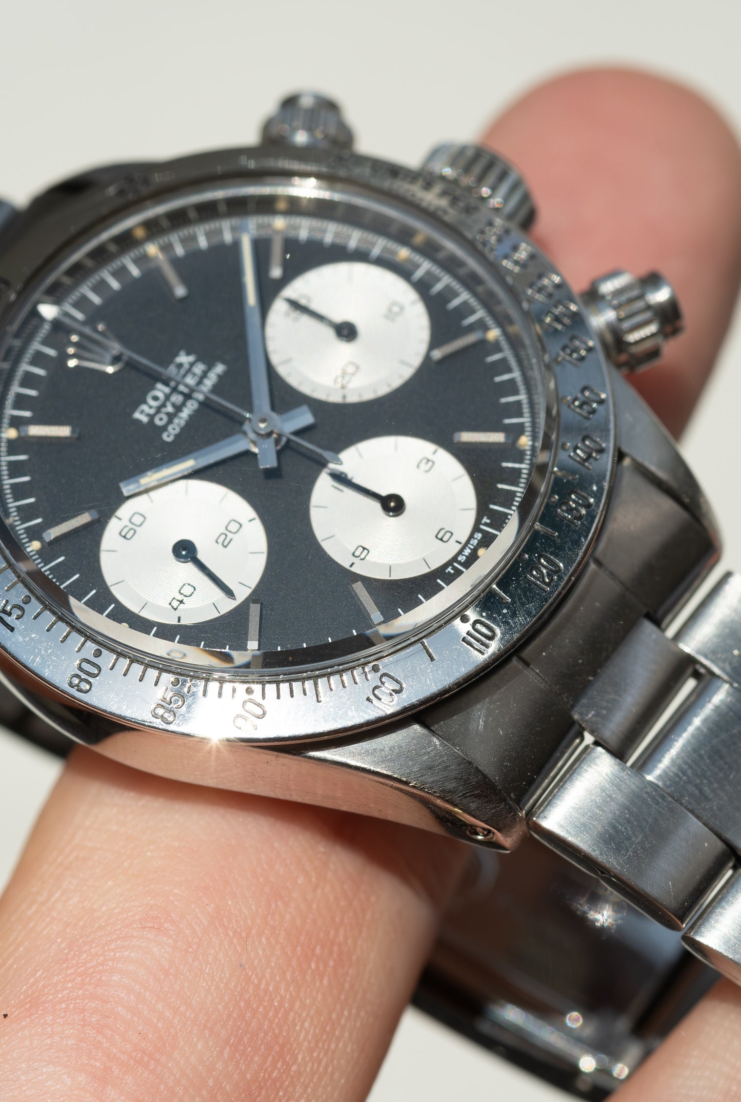 ROLEX Oyster Cosmograph ROC  No Daytona Ref. 6265 Mk1 Bezel - boxes, booklets and purchase receipt (1971)