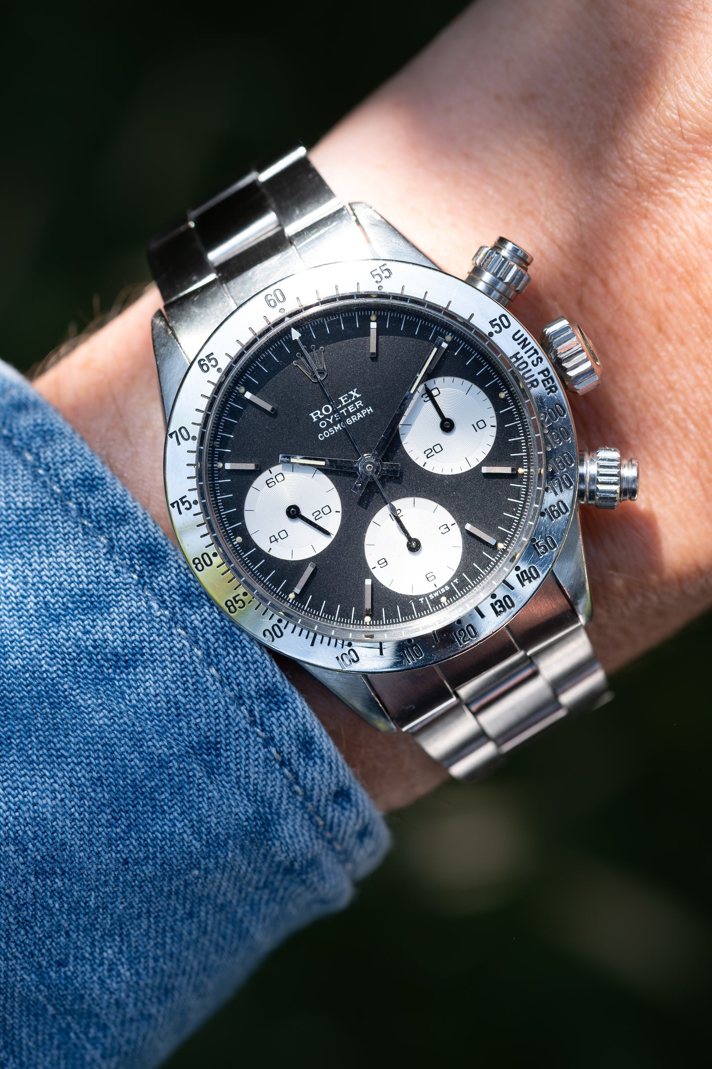 ROLEX Oyster Cosmograph ROC  No Daytona Ref. 6265 Mk1 Bezel - boxes, booklets and purchase receipt (1971)