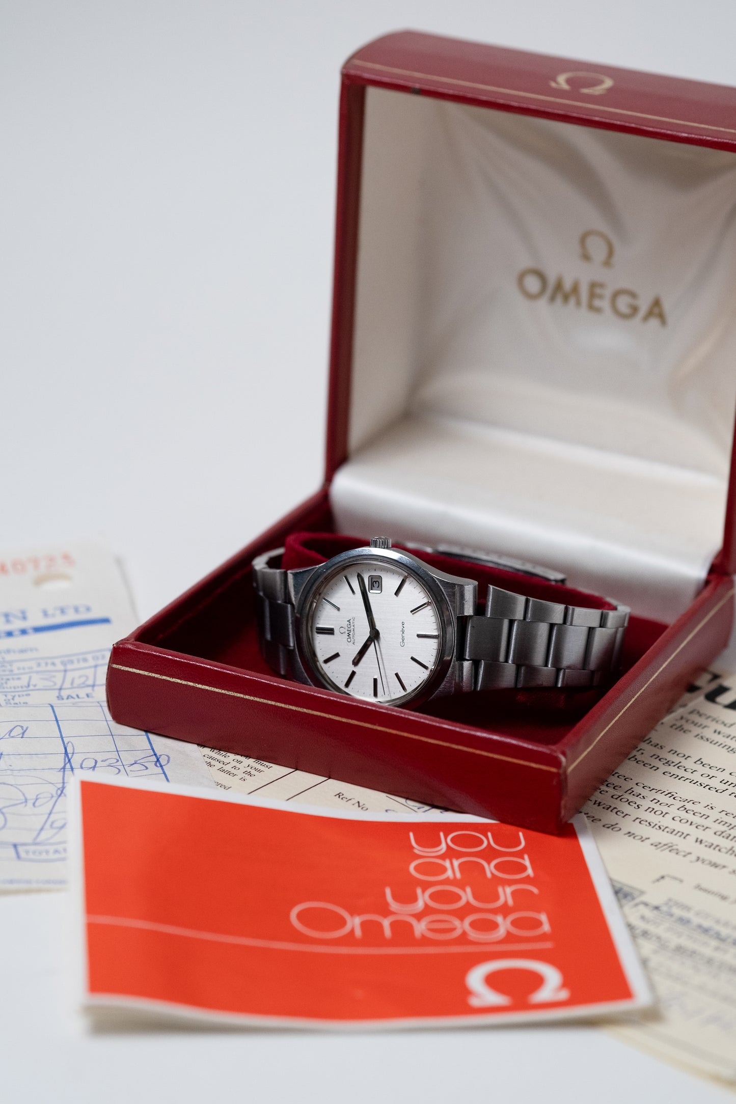 Omega Automatic Geneve Ref. 166.0173 Box and Papers (1974)