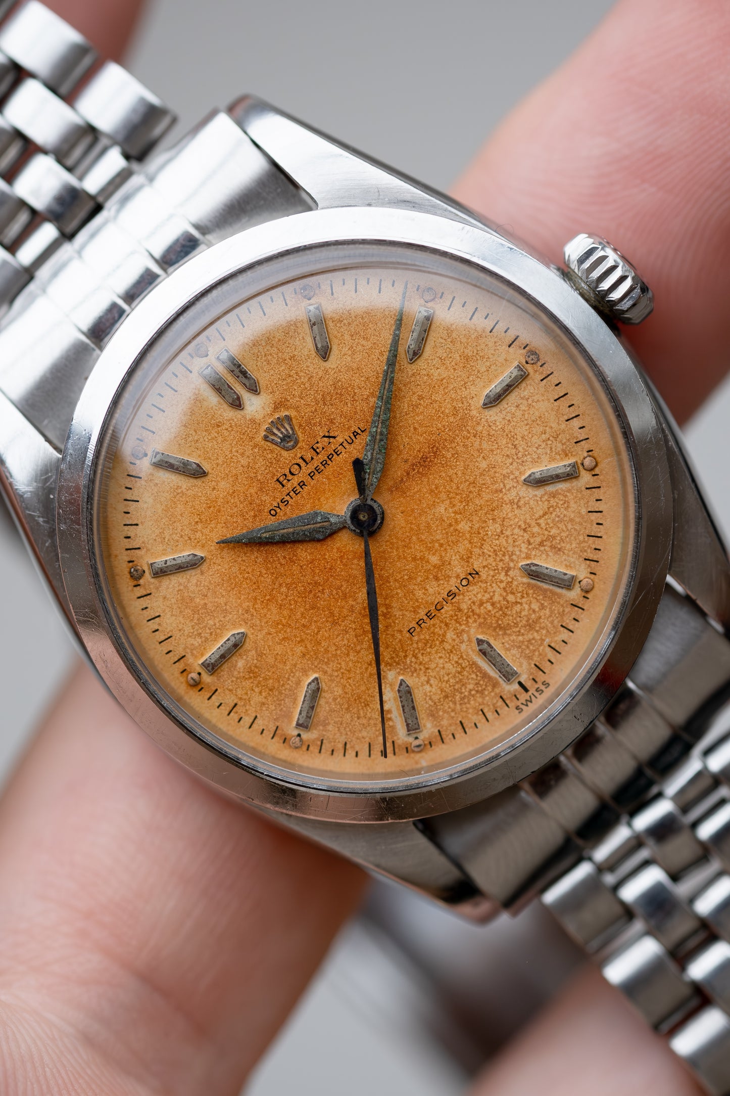 ROLEX Oyster Perpetual Tropical Pre Explorer Ovettone Ref. 6298 (1953)