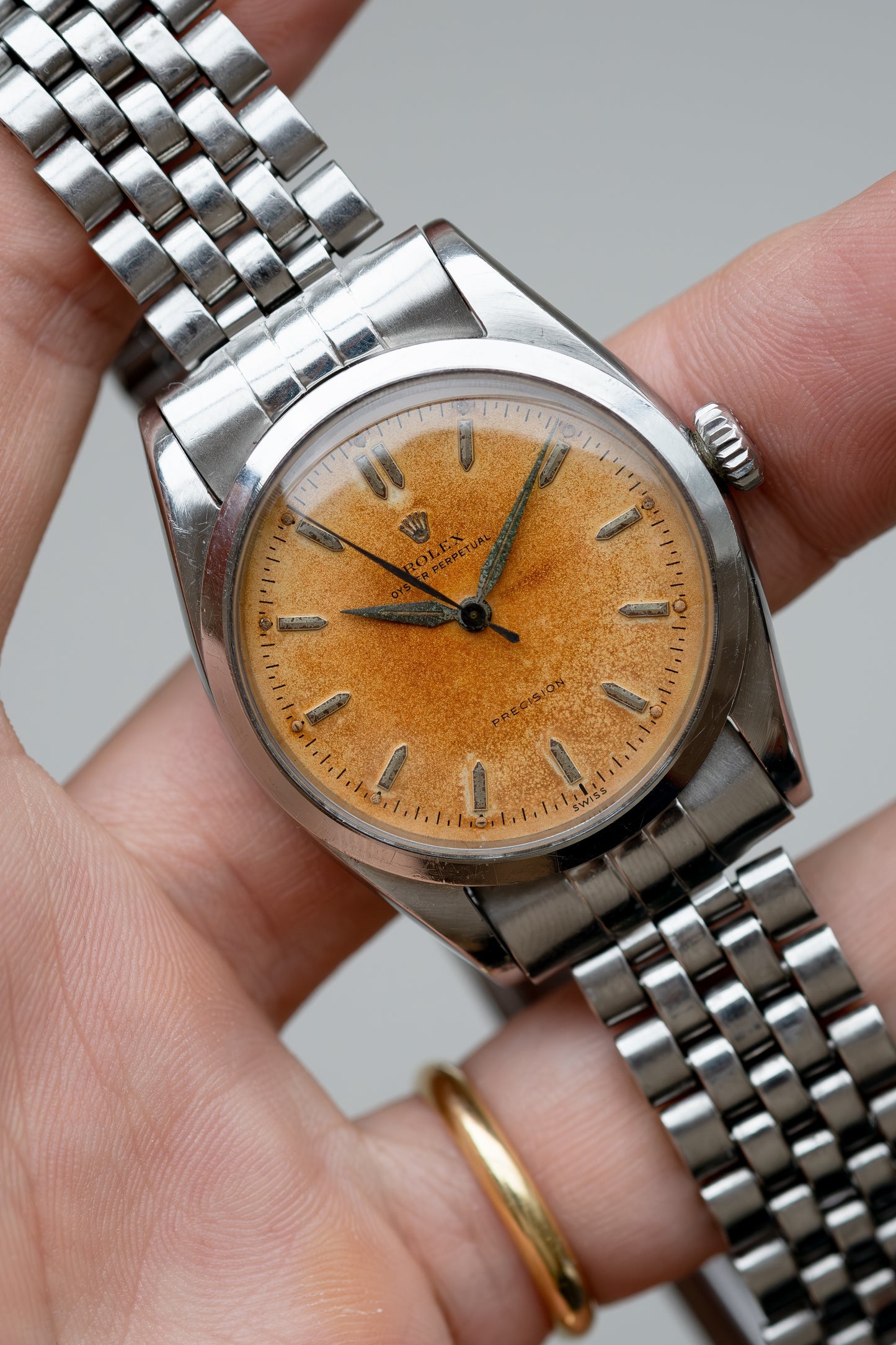 ROLEX Oyster Perpetual Tropical Pre Explorer Ovettone Ref. 6298 (1953)
