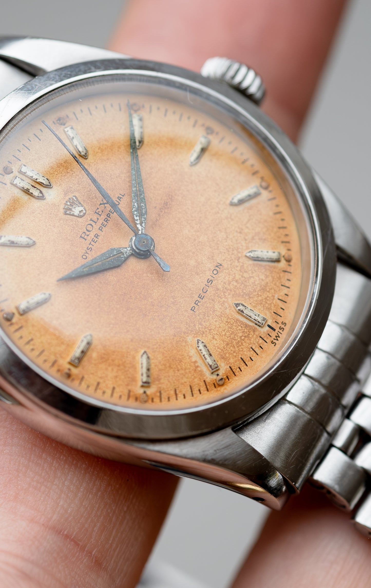 ROLEX Oyster Perpetual Tropical Pre Explorer Ovettone Ref. 6298 (1953)