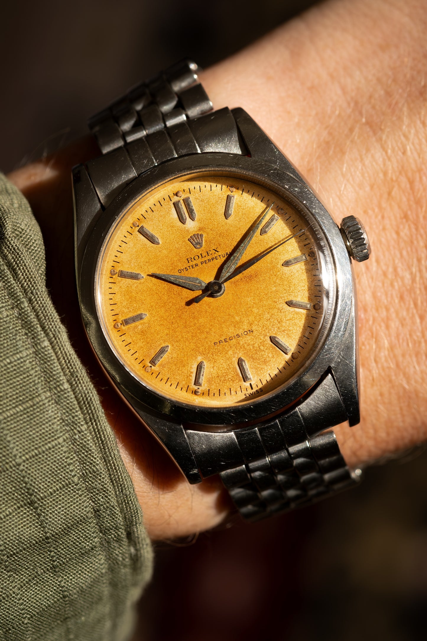 ROLEX Oyster Perpetual Tropical Pre Explorer Ovettone Ref. 6298 (1953)