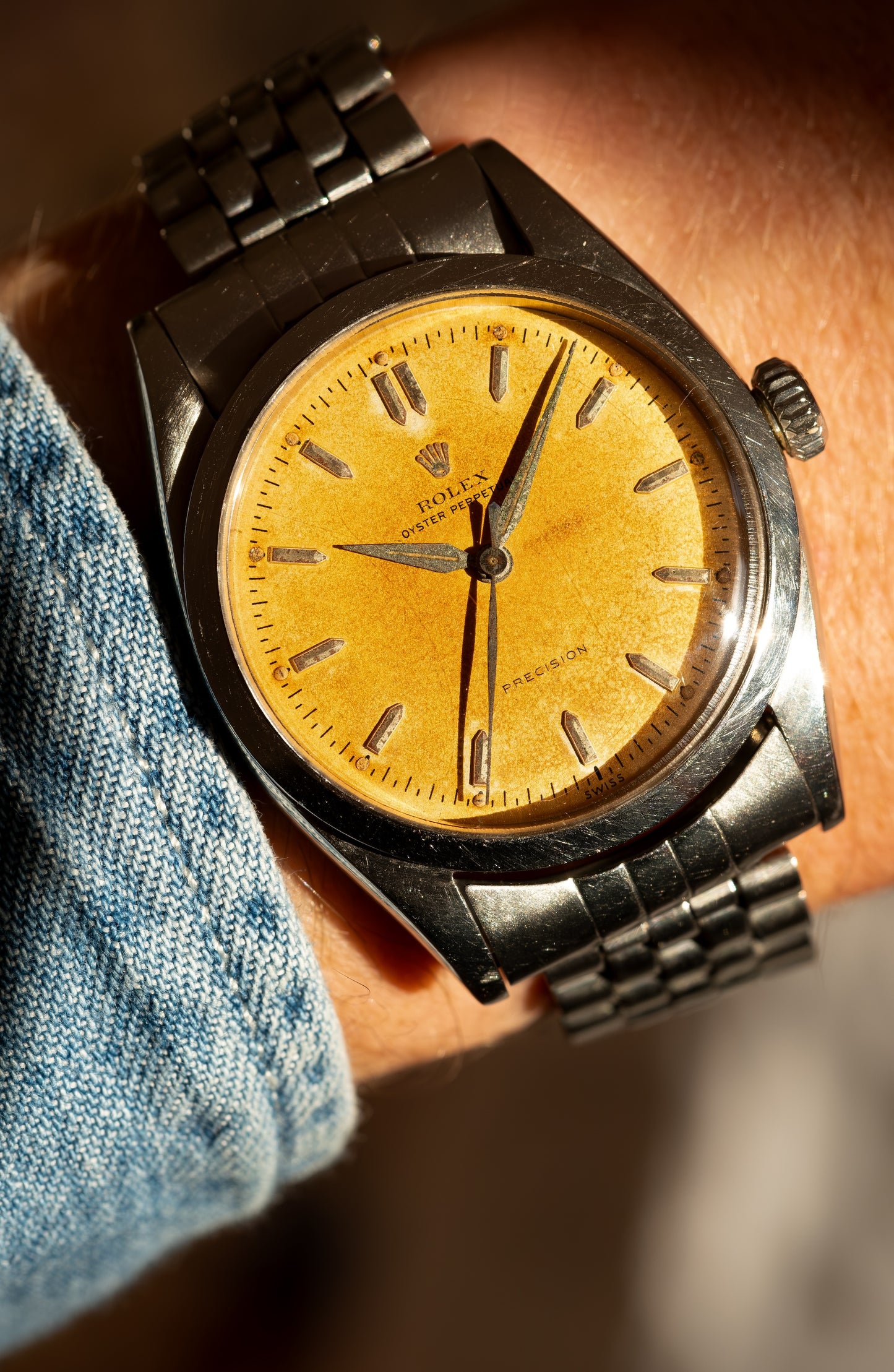 ROLEX Oyster Perpetual Tropical Pre Explorer Ovettone Ref. 6298 (1953)