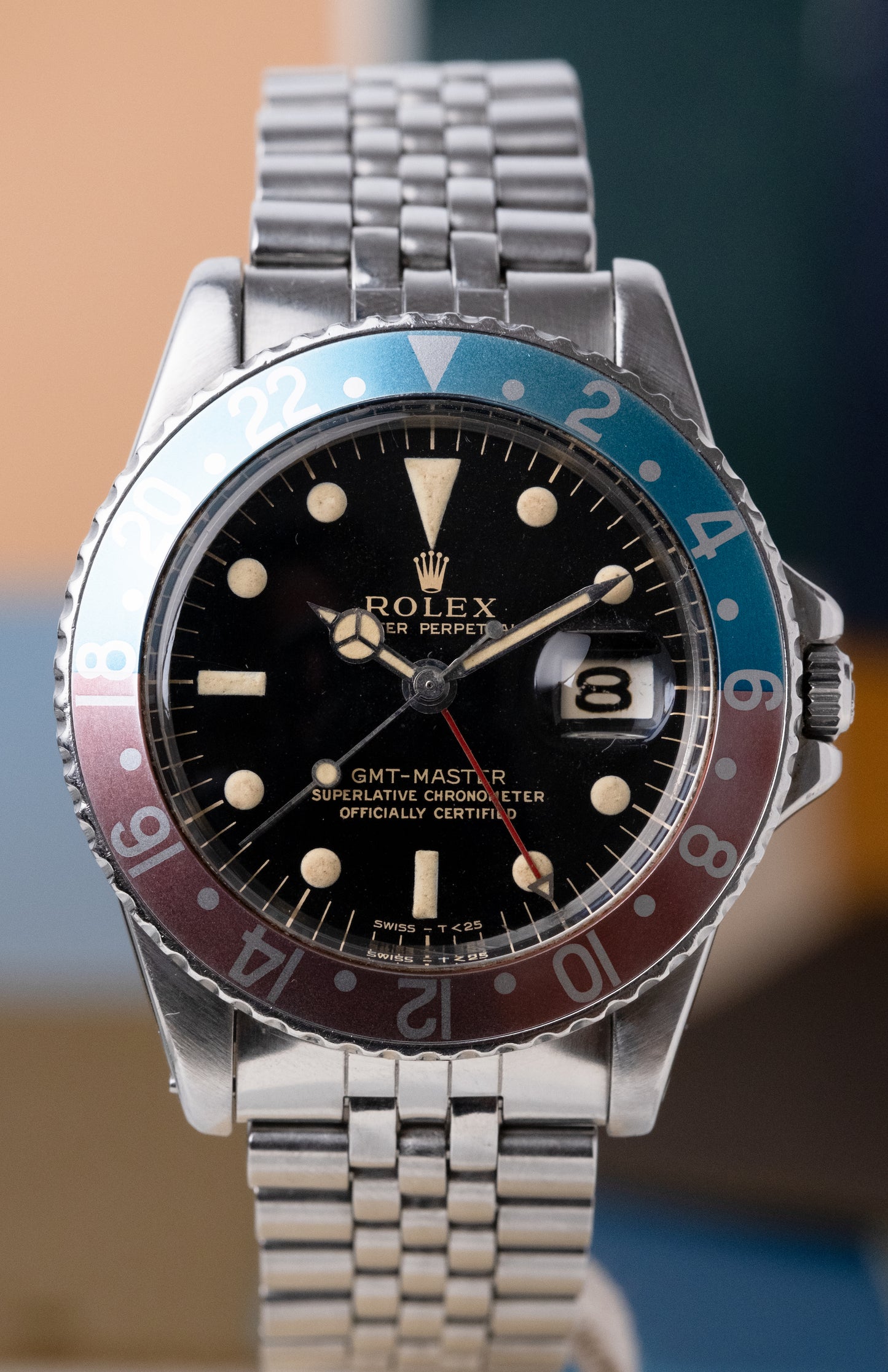 ROLEX GMT Master Ref. 1675 Gilt Gloss Mirror Dial Full Set (1966)
