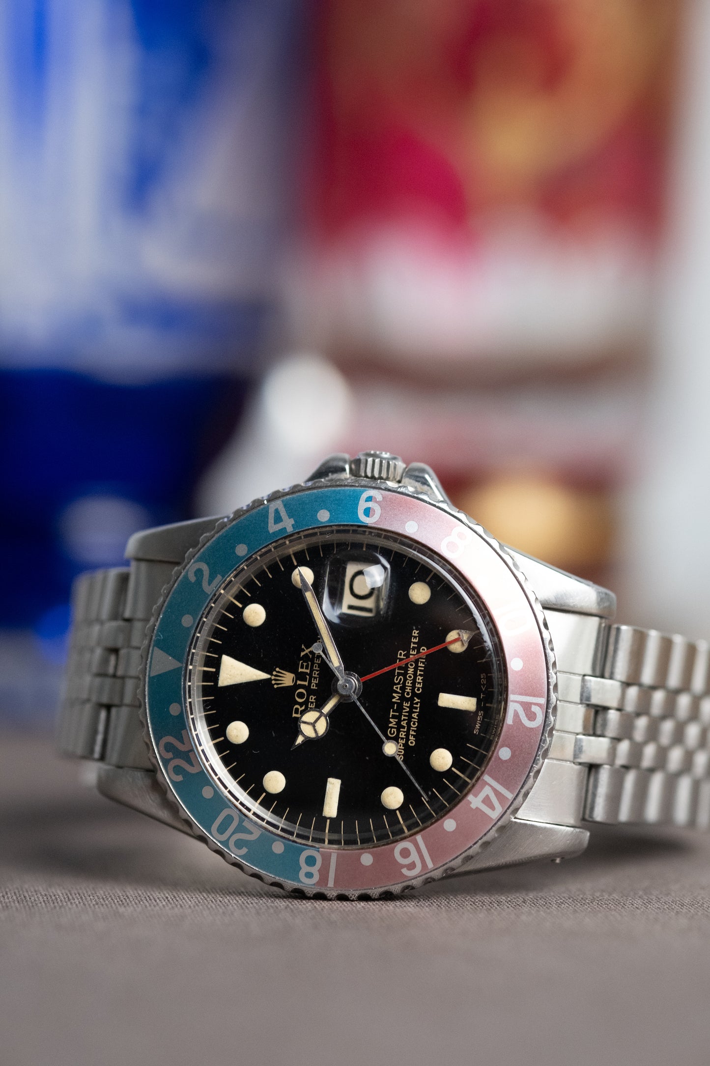 ROLEX GMT Master Ref. 1675 Gilt Gloss Mirror Dial Full Set (1966)